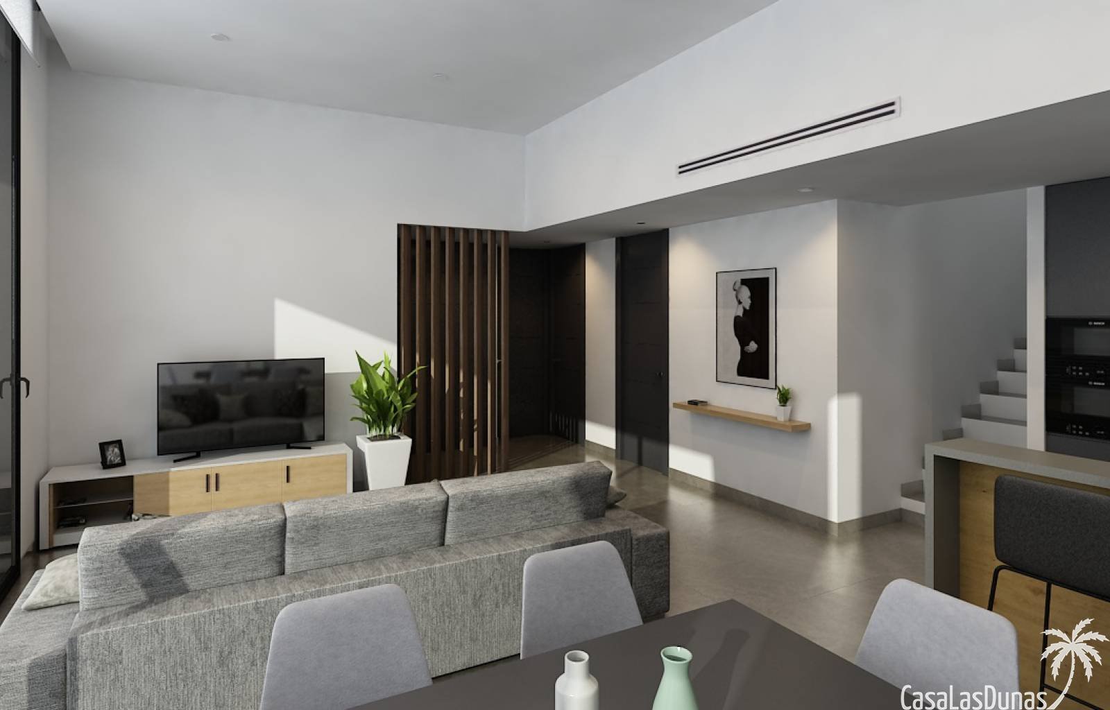  Am Rande des Salzsees von Torrevieja, in einer gewachsenen Wohngegend, finden wir dieses neue Projekt aus 4 individuellen Villen. Die Häuser sind mit