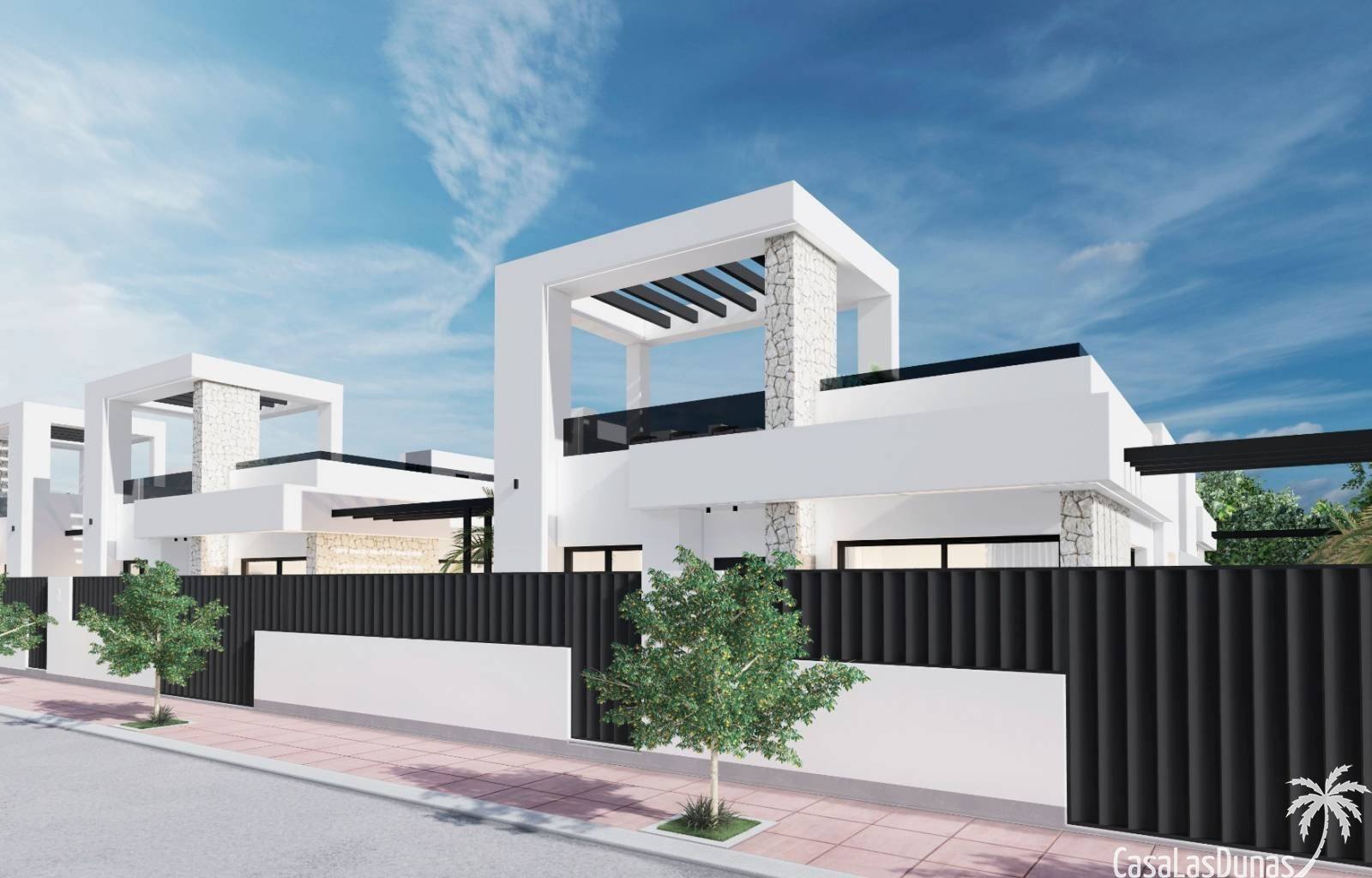  Im paradiesischen Santa Rosalia Resort entstehen 6 Villen mit jeweils 3 Schlafzimmern und 2 Bädern. Im Außenbereich finden Sie eine großzügige Terras