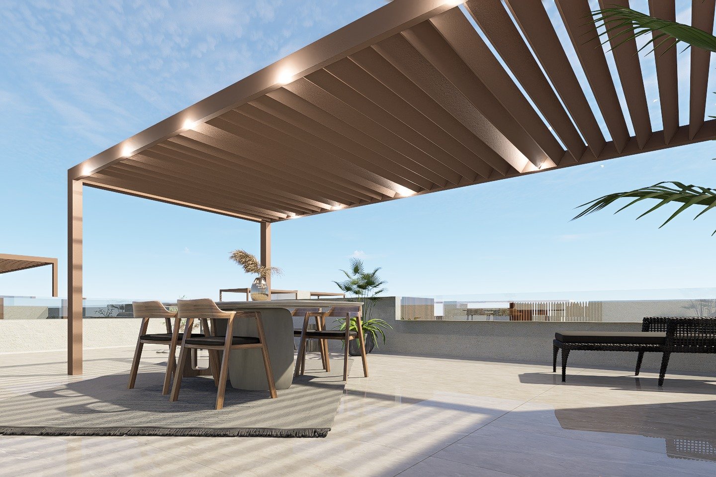  In der charmanten Umgebung von Pilar de la Horadada gelegen, bietet diese Wohnanlage eine Auswahl von 16 Bungalows, unterteilt in High-Bungalow und L