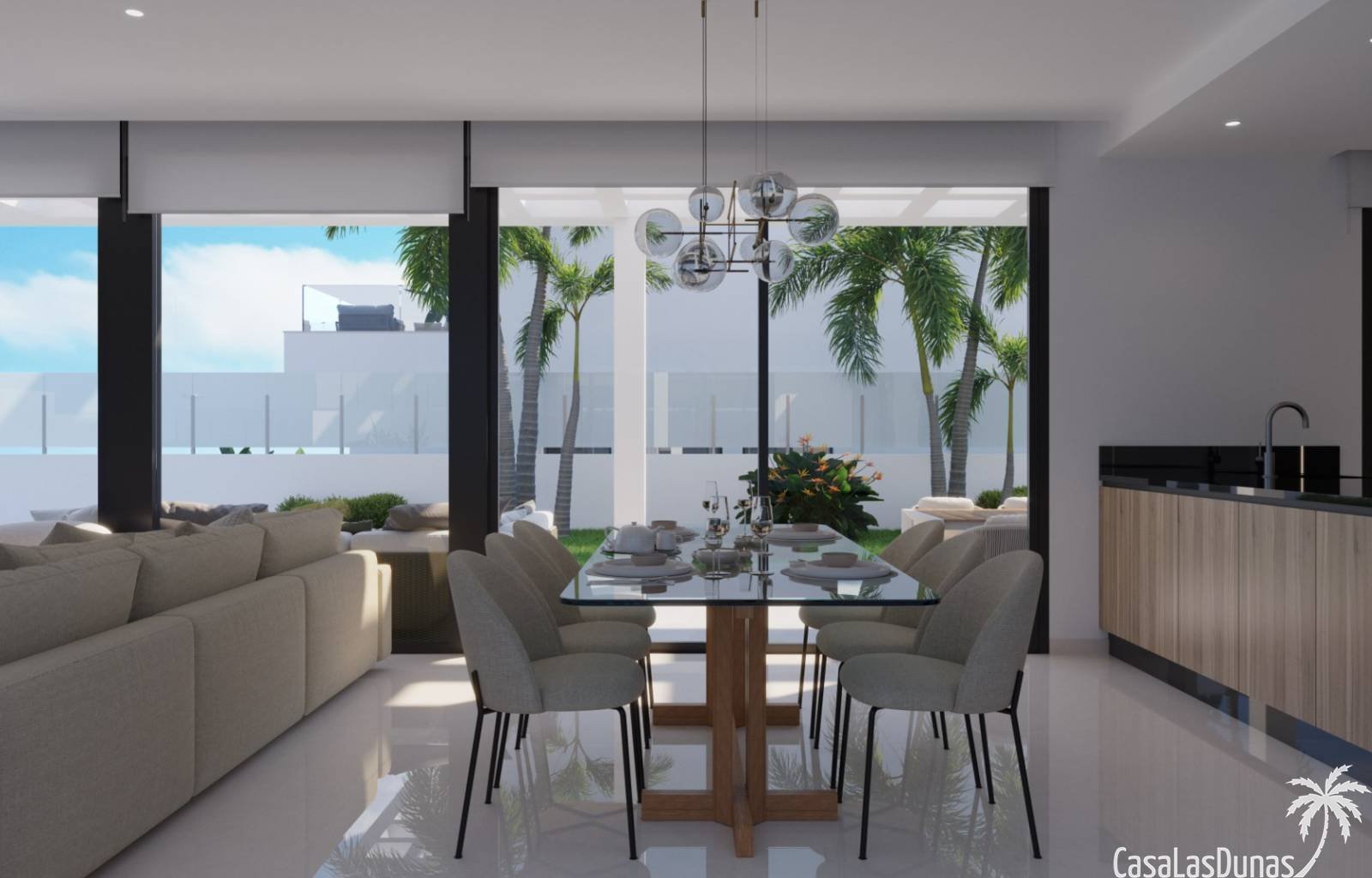  Wunderschöne freistehende Luxusvillen in der Nähe von Finestrat. Diese Villen sind von sehr hoher Qualität und haben ein modernes und elegantes Ersch