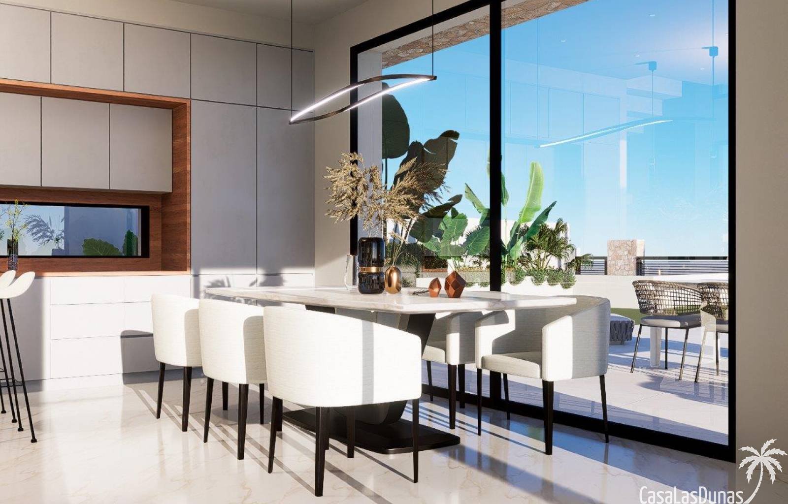  Am Rande der Stadt Finestrat, in der Nähe des berühmten Benidorm, entstehen 15 dieser wunderschönen Luxusvillen. Die sehr geräumigen Häuser verfügen 