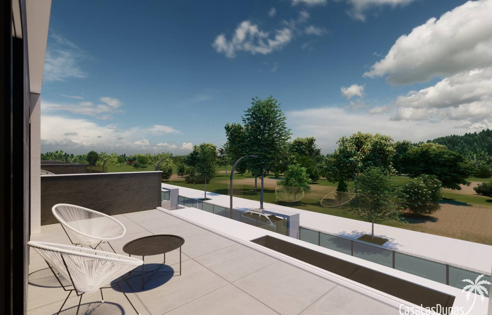  Diese Villen mit 3 Schlafzimmern, Solarium und Tiefgarage sowie privatem Swimmingpool befinden sich im geschäftigen Zentrum von Pilar de la Horadada 