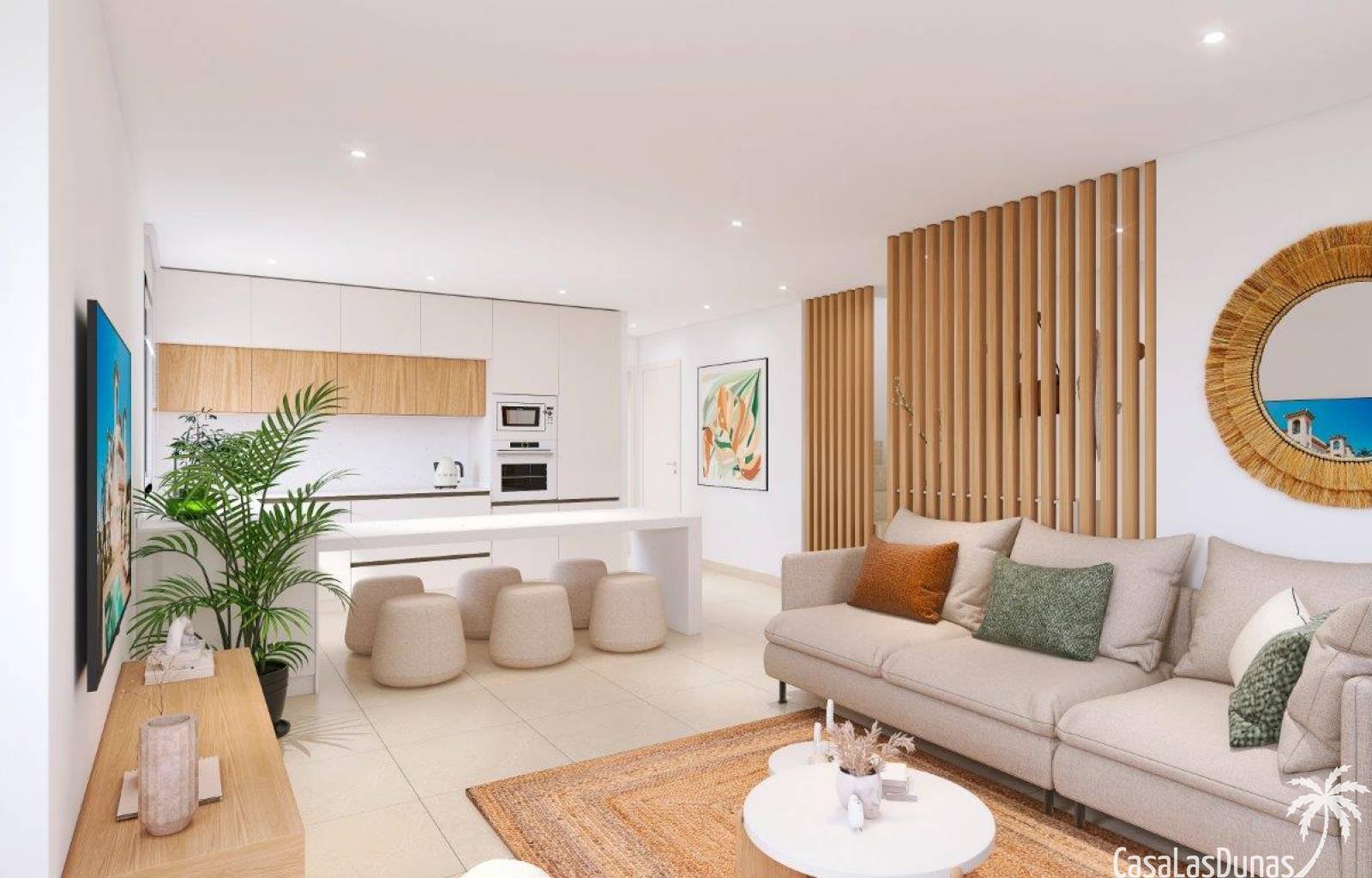  In dem relativ unbekannten Dorf Bigastro werden diese neuen Doppelhaushälften gebaut. Die geräumigen Häuser verfügen über nicht weniger als 4 Schlafz