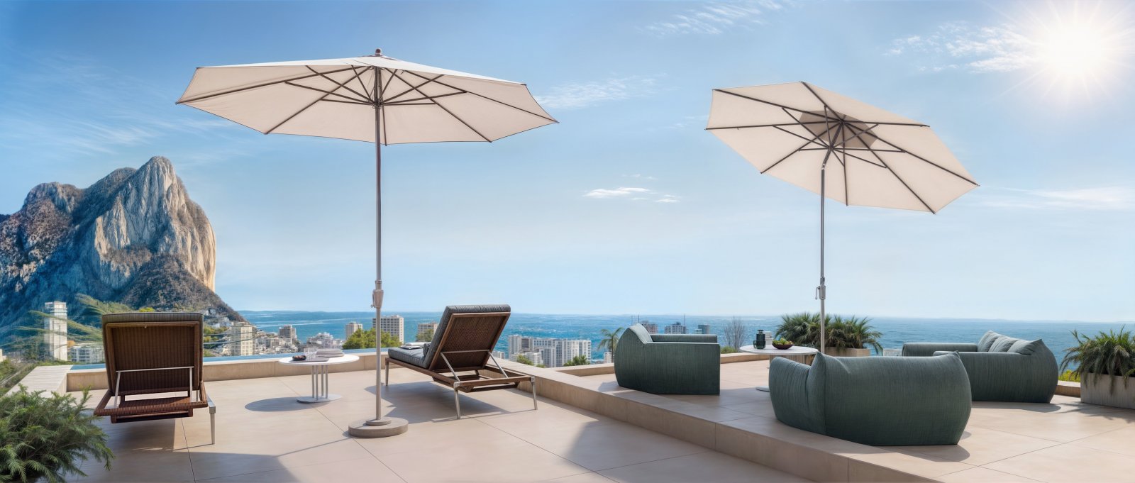  In der charmanten Stadt Calpe gelegen, bietet dieses exklusive Immobilienangebot drei unabhängige Häuser, die für diejenigen entworfen wurden, die ei