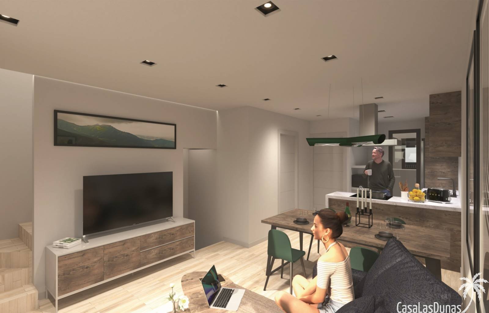  Diese modernen Doppelhaushälften befinden sich im spanischen Dorf Dolores, etwa 10 km vom Sandstrand entfernt. Die Häuser haben alle die gleiche Quad