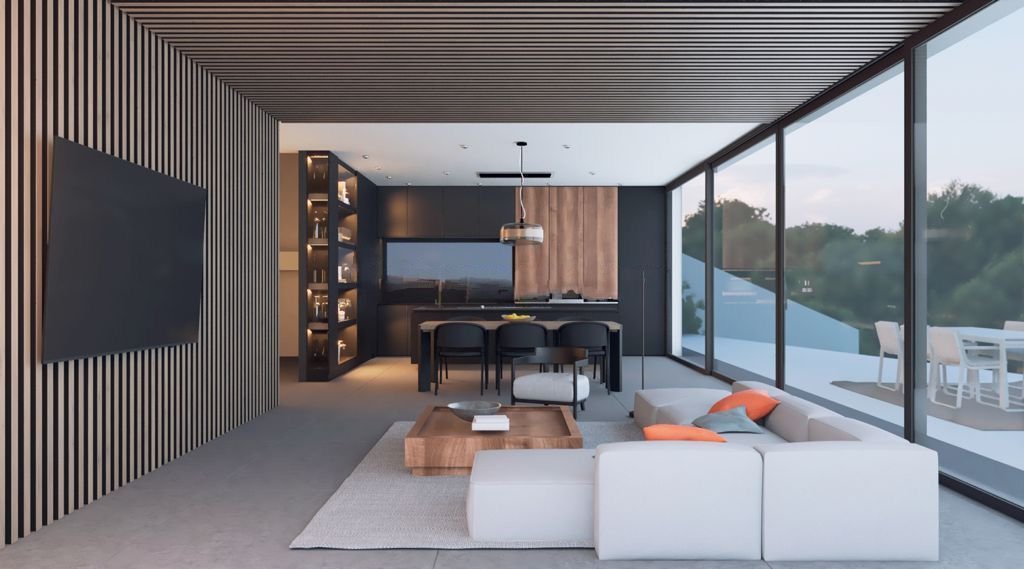  In der prestigeträchtigen Gegend von Santa Clara gelegen, bietet diese exklusive Villa eine luxuriöse Umgebung mit Meerblick. Entworfen für diejenige