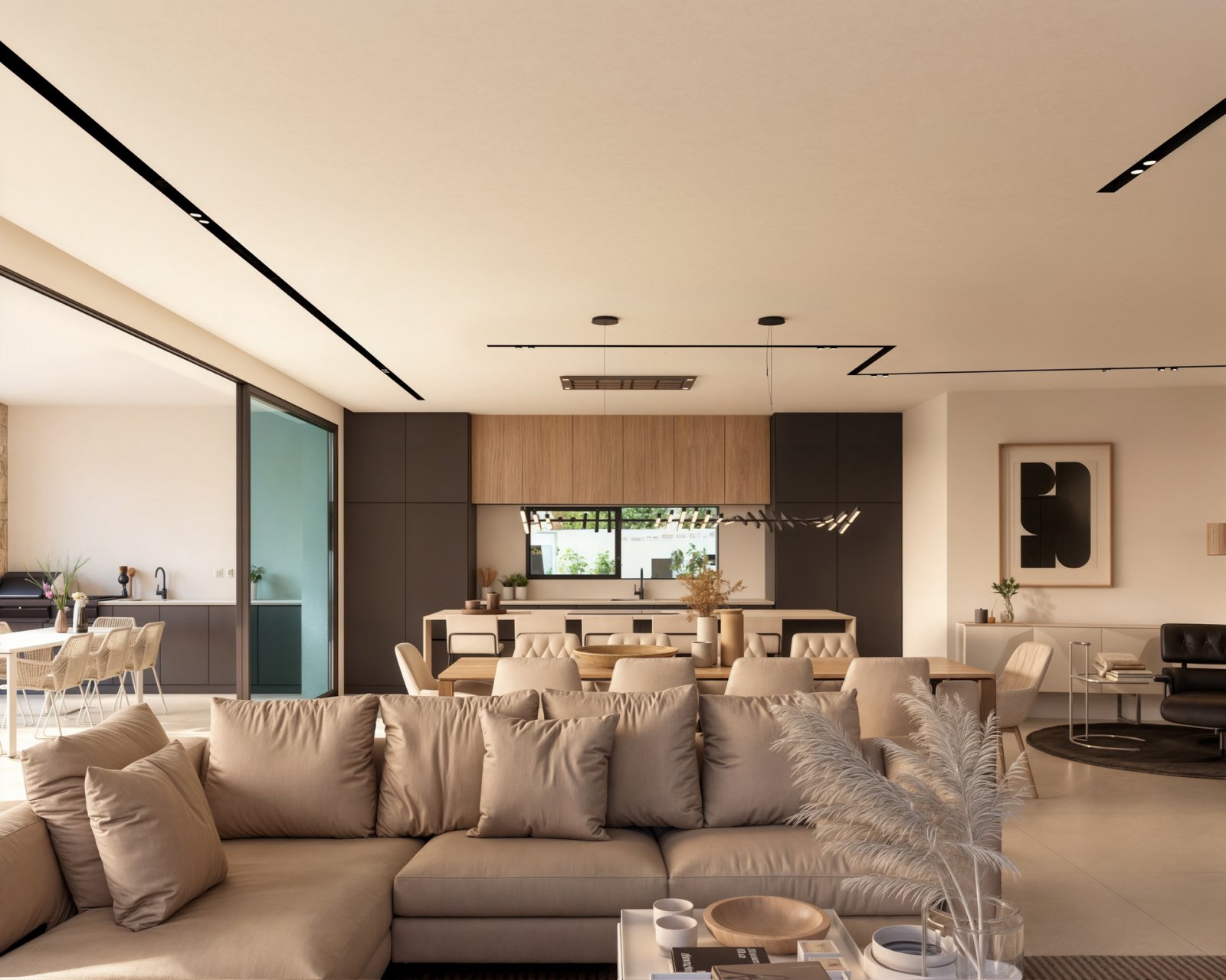  Diese exklusive Villa befindet sich in der charmanten Stadt Teulada und bietet eine privilegierte Umgebung mit Meerblick. Entworfen für diejenigen, d