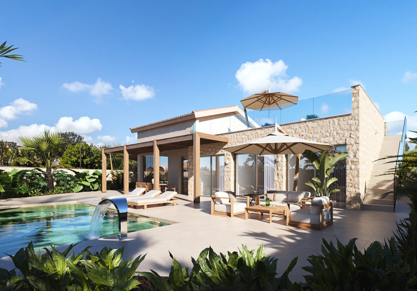  In der charmanten Umgebung von Cabo de Palos gelegen, bietet diese Villa ein einzigartiges Wohnerlebnis in erster Meereslinie. Mit garantiertem Meerb