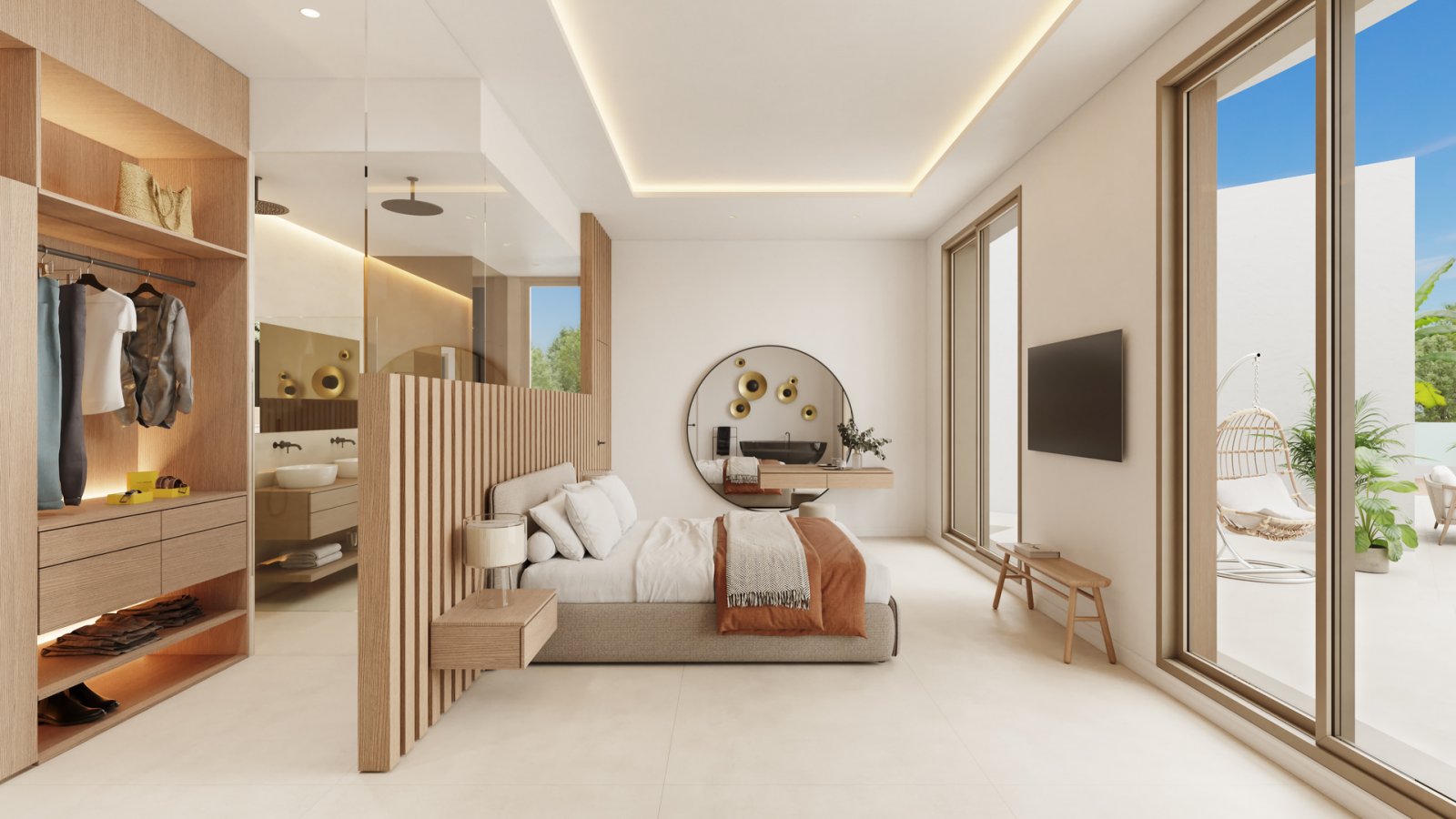  In der exklusiven Gegend von Castillo de Montemar gelegen, bietet dieser Wohnkomplex drei unabhängige Häuser, die durch ihr modernes und funktionales