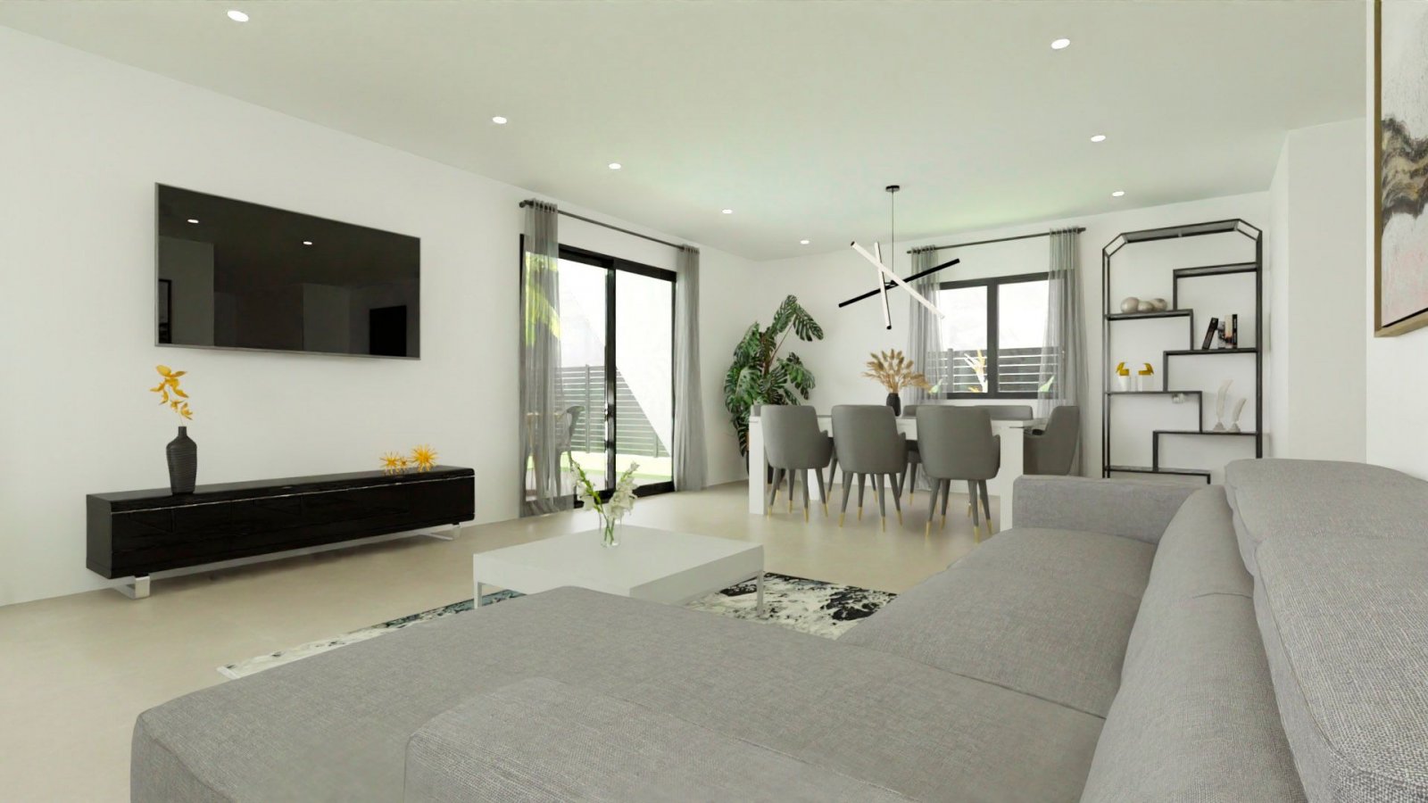  Diese exklusive Sammlung von 24 freistehenden Häusern befindet sich in der charmanten Gemeinde Monforte del Cid und bietet eine ideale Umgebung für d