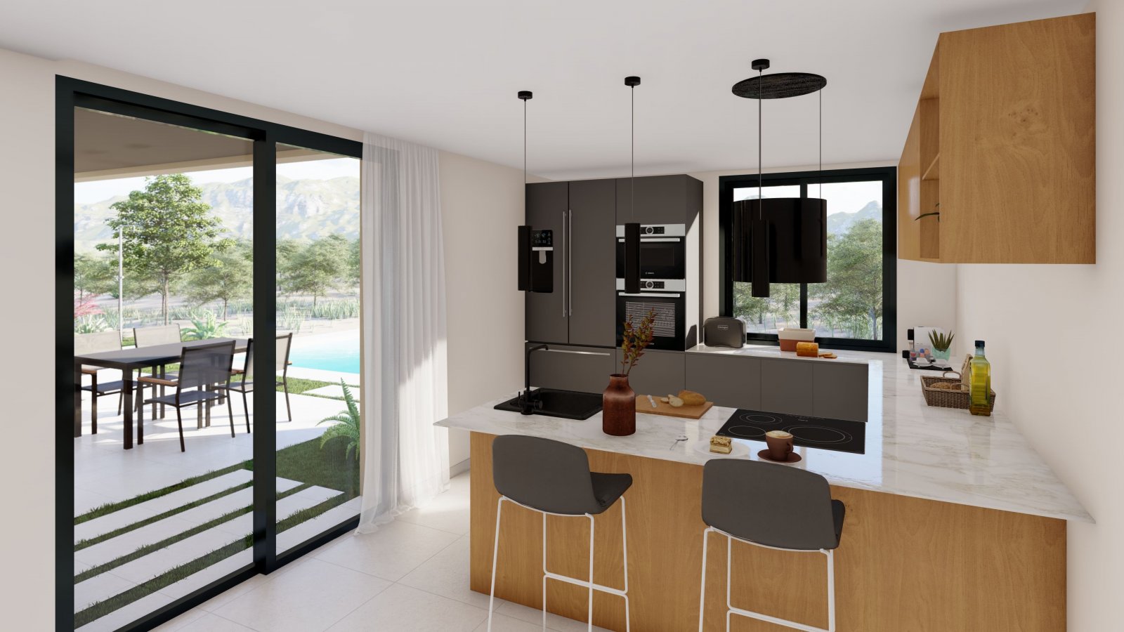  In der charmanten Stadt Yecla gelegen, besteht dieses exklusive Immobilienangebot aus drei unabhängigen Immobilien. Diese Wohnhäuser sind für diejeni