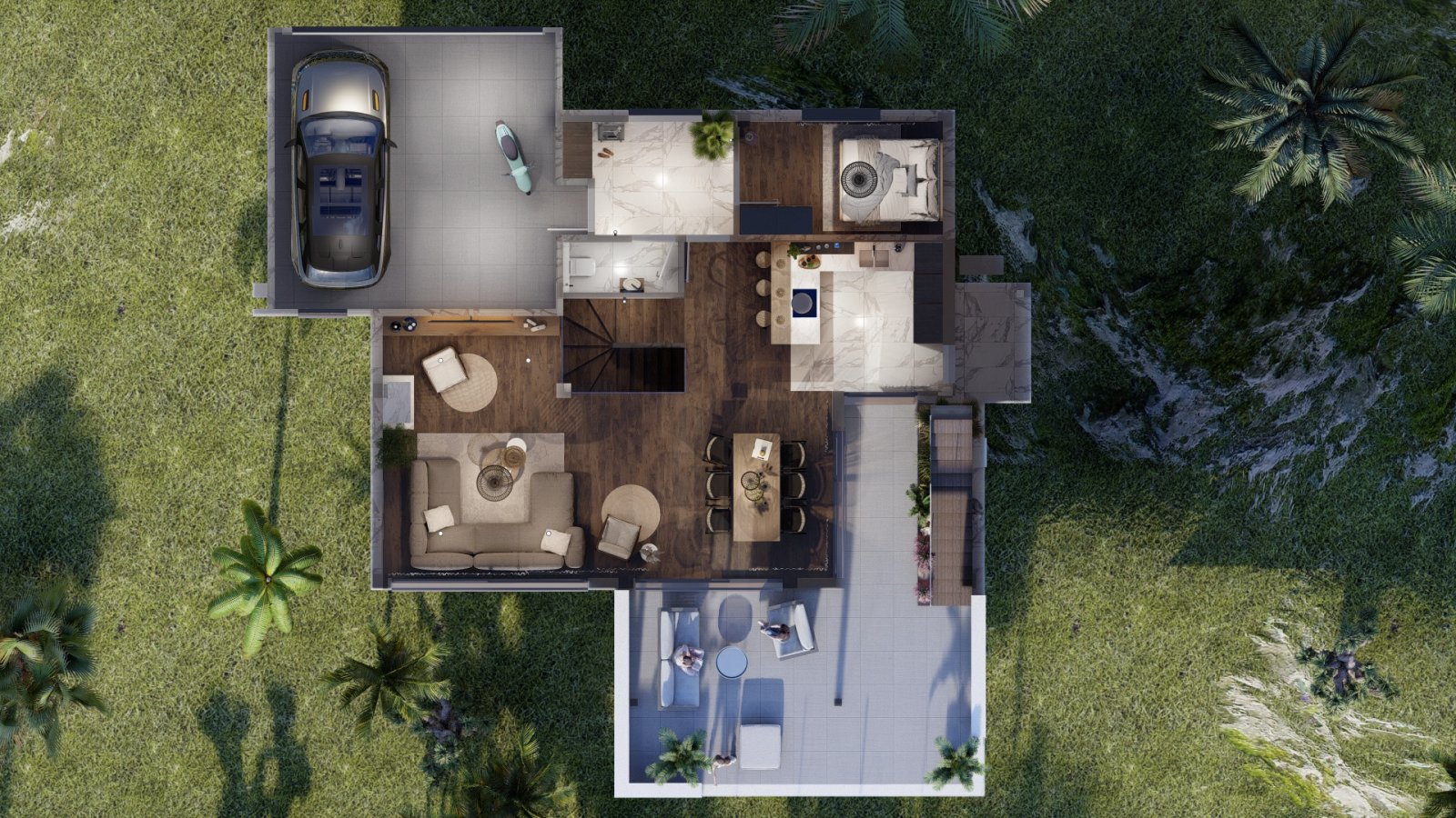  In der exklusiven Gegend von Altea gelegen, bietet diese Sammlung von 13 Immobilien eine Umgebung von Luxus und Komfort. Die freistehenden Villen zei