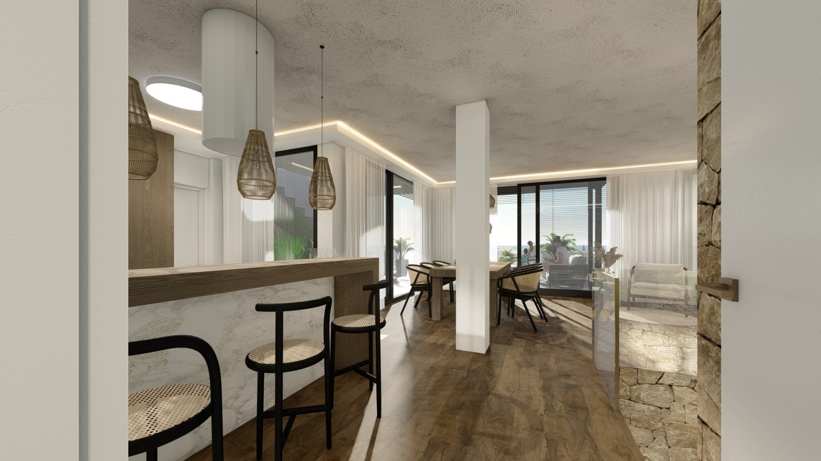  In der exklusiven Gegend von Altea gelegen, bietet diese Sammlung von 13 Immobilien eine Umgebung von Luxus und Komfort. Die freistehenden Villen zei