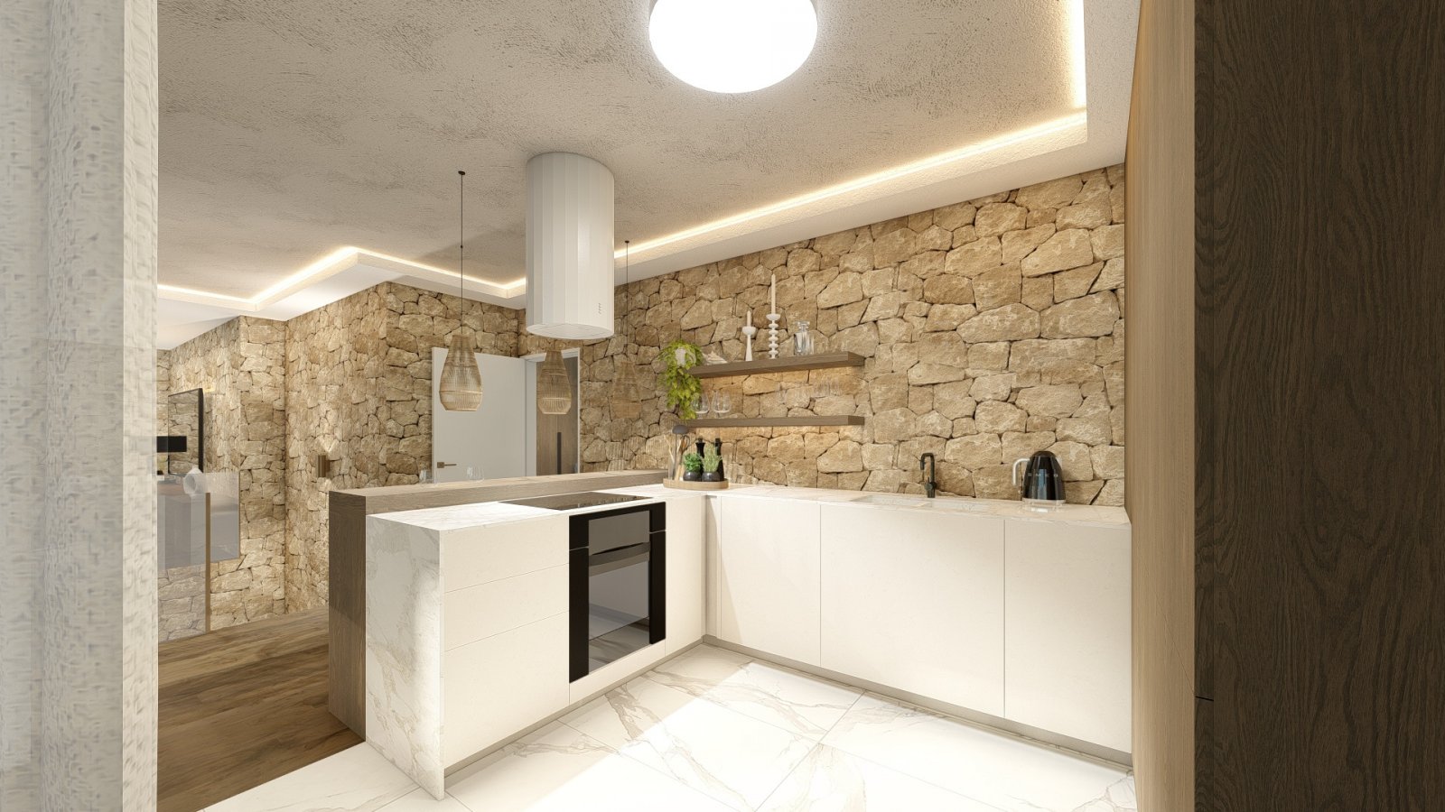  In der exklusiven Gegend von Altea gelegen, bietet diese Sammlung von 13 Immobilien eine Umgebung von Luxus und Komfort. Die freistehenden Villen zei