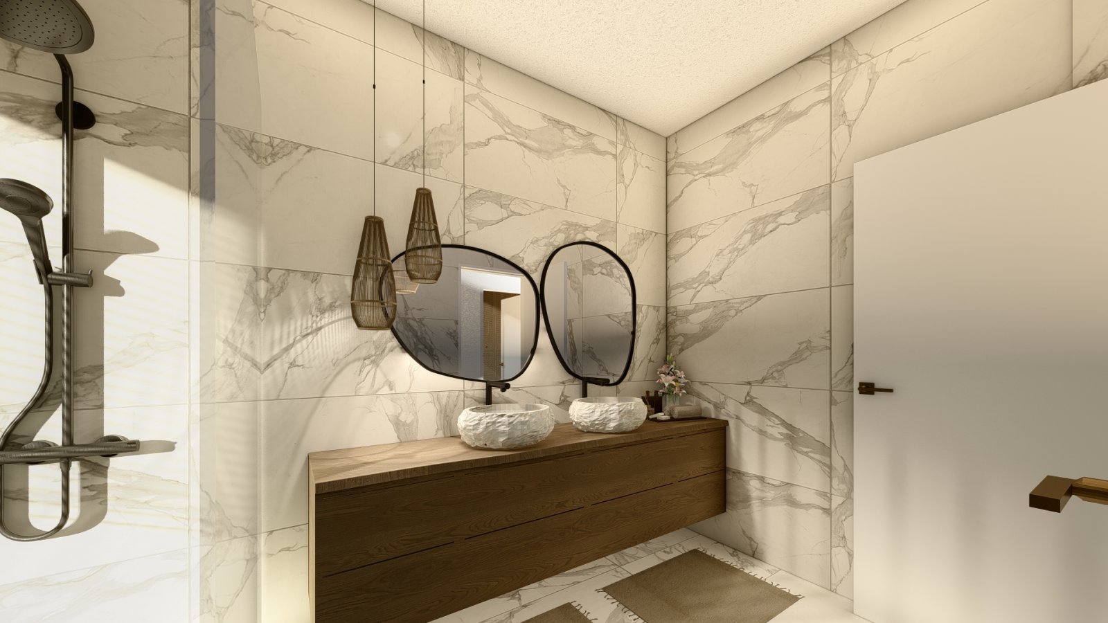  In der exklusiven Gegend von Altea gelegen, bietet diese Sammlung von 13 Immobilien eine Umgebung von Luxus und Komfort. Die freistehenden Villen zei