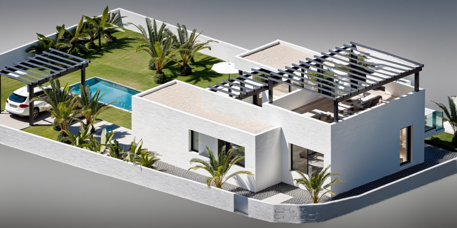  In der charmanten Ortschaft Benijófar gelegen, bietet dieses freistehende Chalet eine perfekte Kombination aus Komfort und Funktionalität. Die Immobi