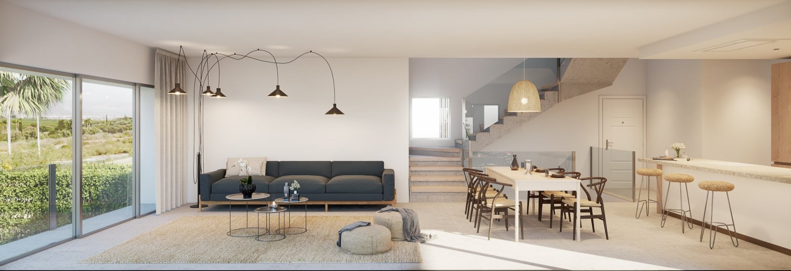 In der charmanten Ortschaft Algorfa gelegen, bietet dieses exklusive Immobilienangebot zwei freistehende Immobilien, die sich durch ihr Design und ih