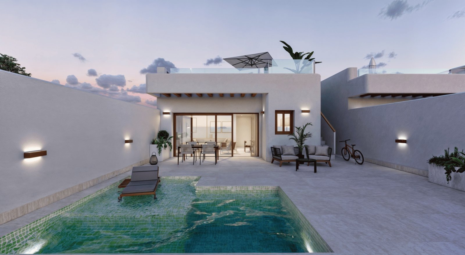  In der charmanten Stadt Torre-Pacheco gelegen, bietet diese exklusive Sammlung von 10 unabhängigen Wohnhäusern eine ruhige und gut angebundene Umgebu