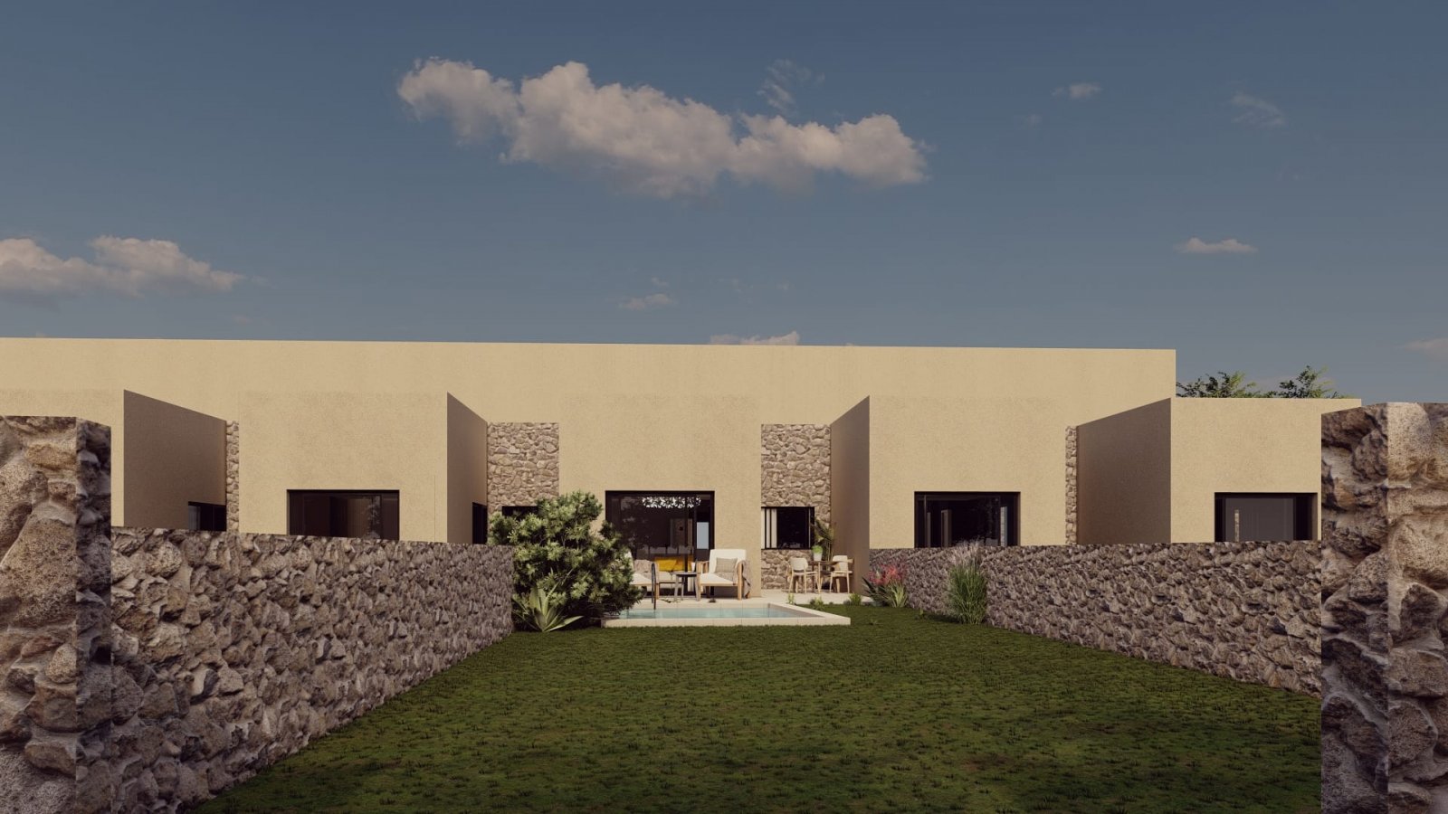 In der charmanten Ortschaft Sangonera la Verde gelegen, bietet diese Wohnanlage eine ruhige und gut angebundene Umgebung. Bestehend aus 12 Reihenhäus