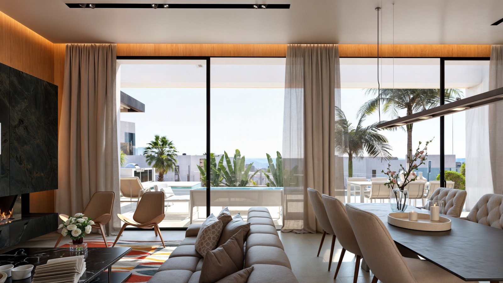  Diese Villa befindet sich in der exklusiven Gegend von Moraira und bietet eine privilegierte Umgebung mit beeindruckendem Meerblick. Sie wurde für di