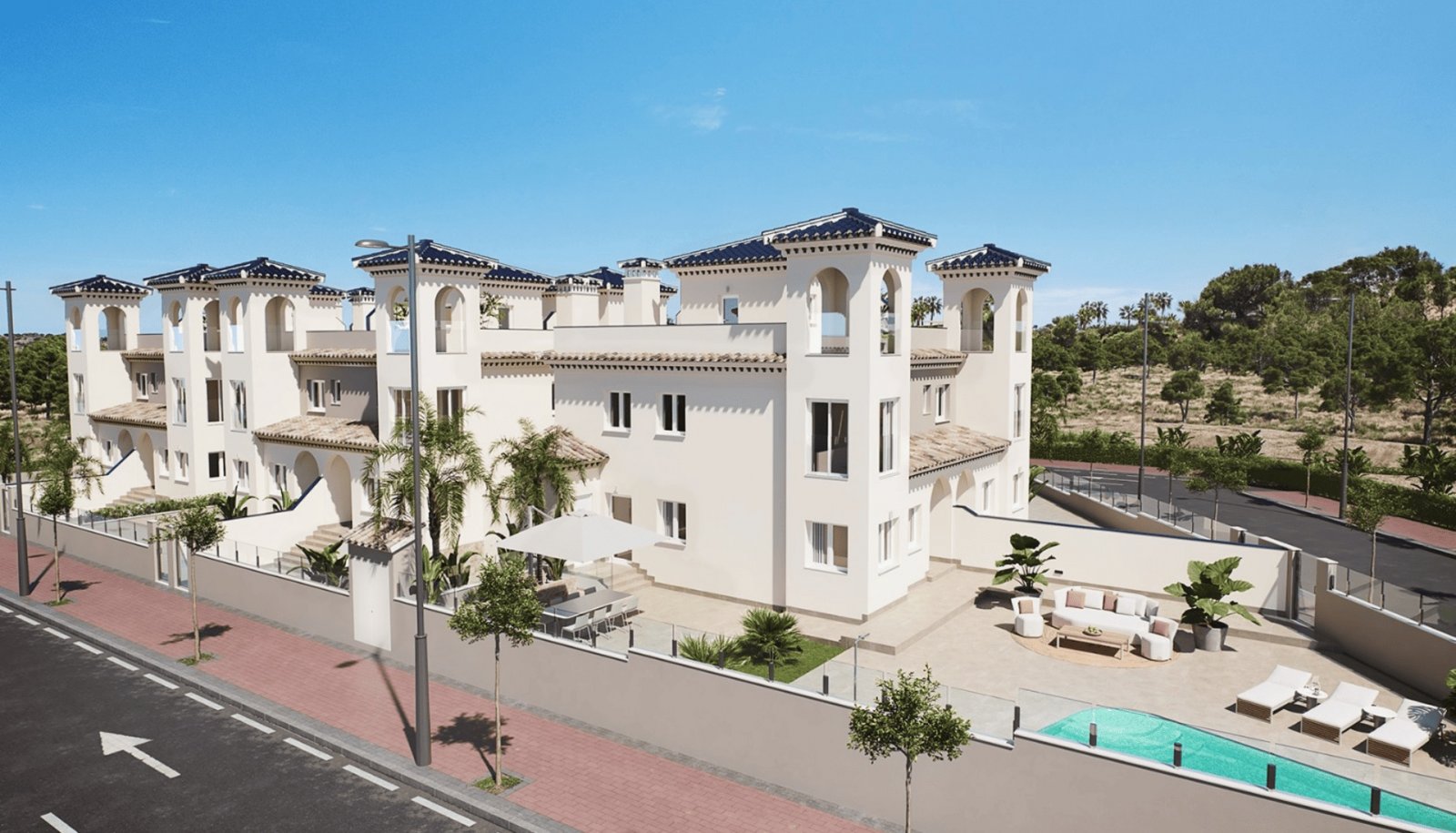 In der charmanten Ortschaft Bigastro gelegen, bietet diese Wohnanlage eine Auswahl von 10 Reihenhäusern, die für diejenigen entworfen wurden, die ein