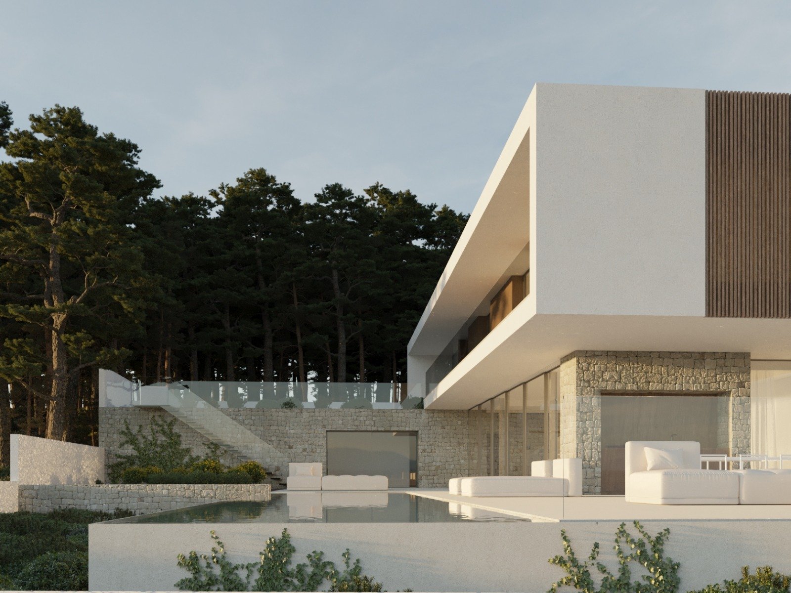 In der charmanten Ortschaft Teulada gelegen, bieten diese exklusiven Villen eine privilegierte Umgebung mit Meerblick. Jede Immobilie wurde entworfen