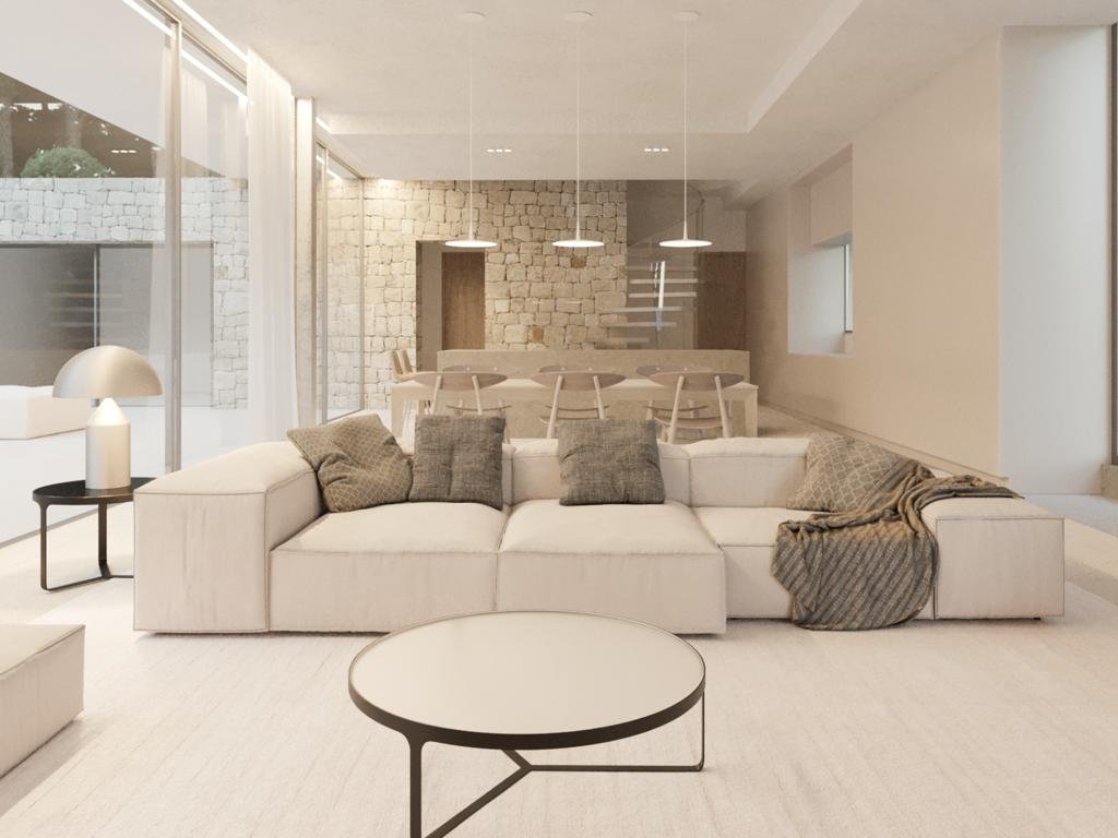 In der charmanten Ortschaft Teulada gelegen, bieten diese exklusiven Villen eine privilegierte Umgebung mit Meerblick. Jede Immobilie wurde entworfen