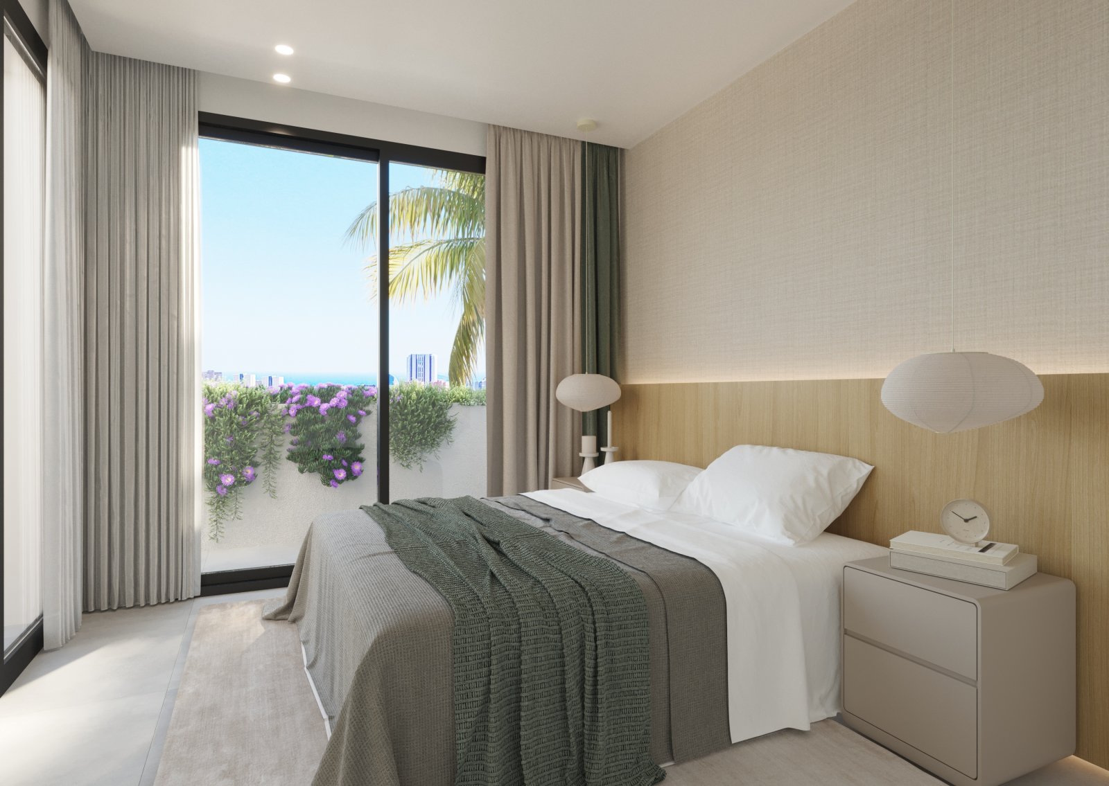  In der charmanten Stadt Finestrat gelegen, bietet diese Wohnanlage eine privilegierte Umgebung mit Meerblick, nur 3 km von der Küste entfernt. Besteh