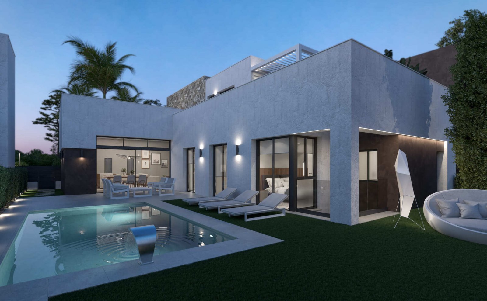  In der charmanten Ortschaft Torre-Pacheco gelegen, bieten diese exklusiven Villen eine ideale Umgebung für diejenigen, die Ruhe und Komfort suchen. M