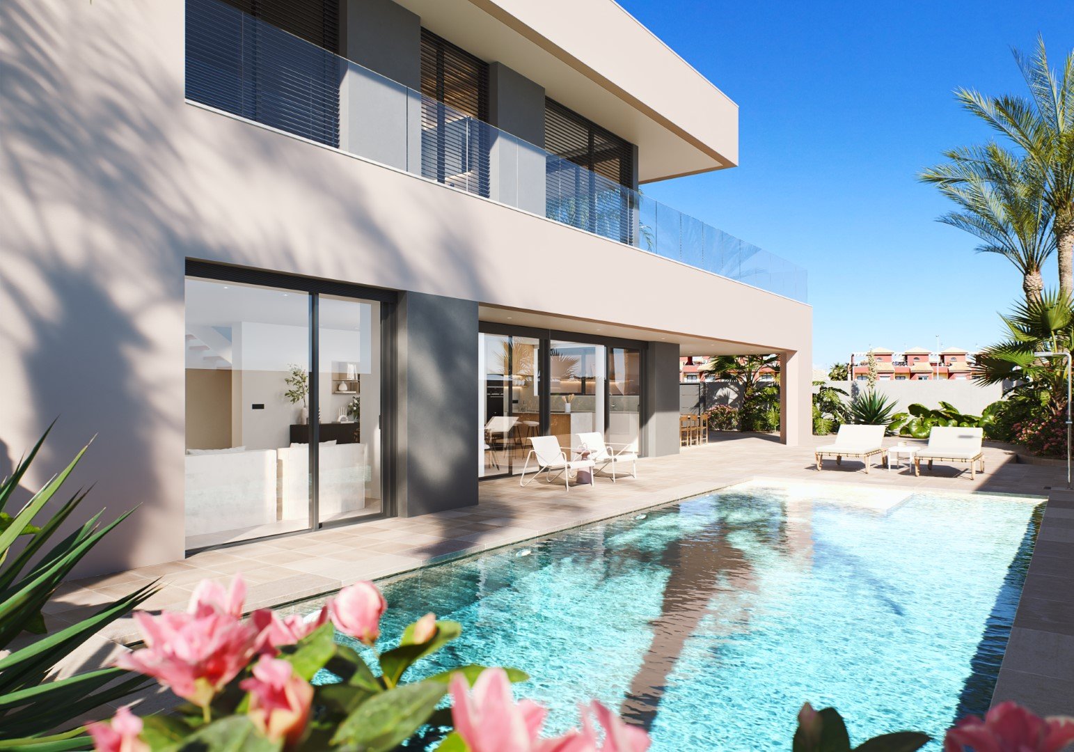 El Mojón:  Diese exklusive Villa befindet sich in der charmanten Gegend von El Mojón und bietet ein einzigartiges Wohnerlebnis mit beeindruckendem Meerblick. Di 