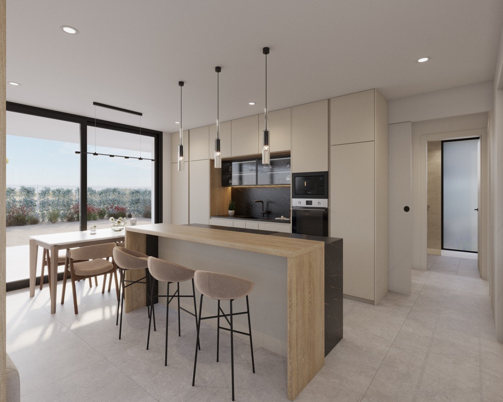 In Fuente Álamo gelegen, bietet dieses exklusive Ensemble von 9 freistehenden Chalets eine ruhige und gut angebundene Umgebung. Die Nähe zum Flughafe