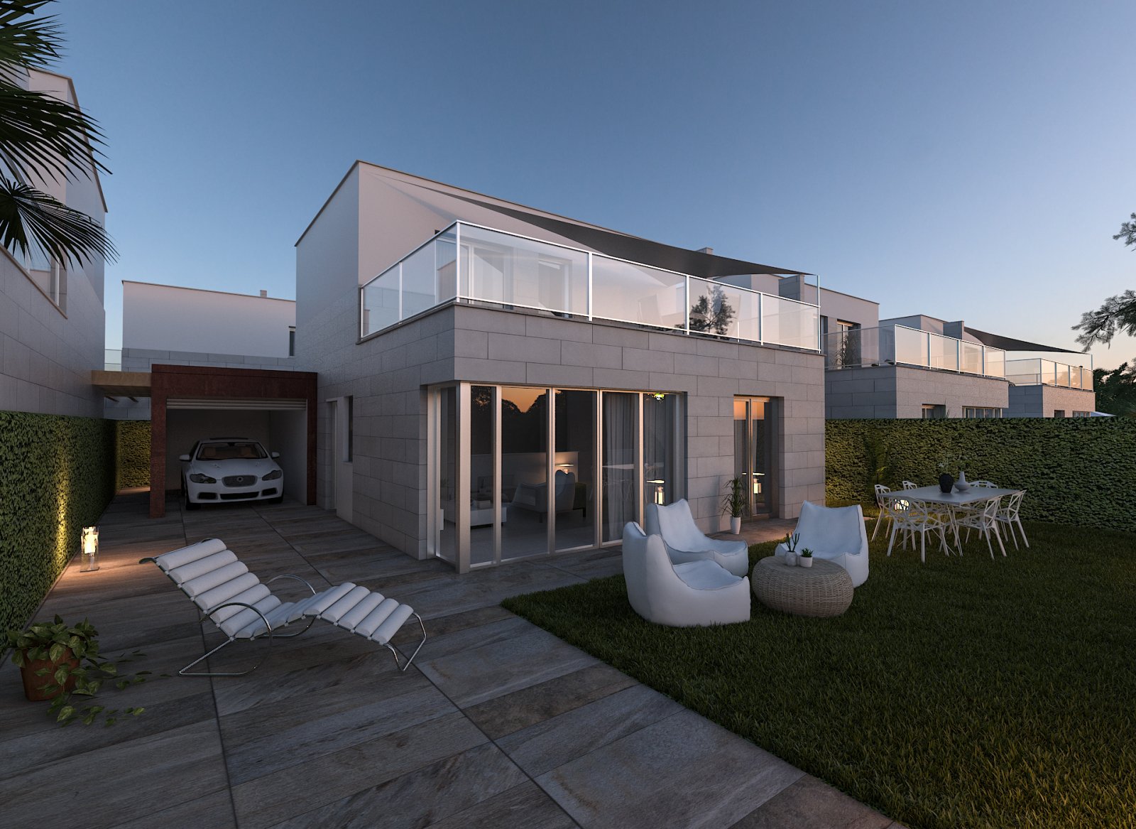 Los Alcazares:  Diese exklusive Sammlung von 13 unabhängigen Häusern befindet sich in der charmanten Stadt Los Alcázares und bietet eine privilegierte Umgebung für d 