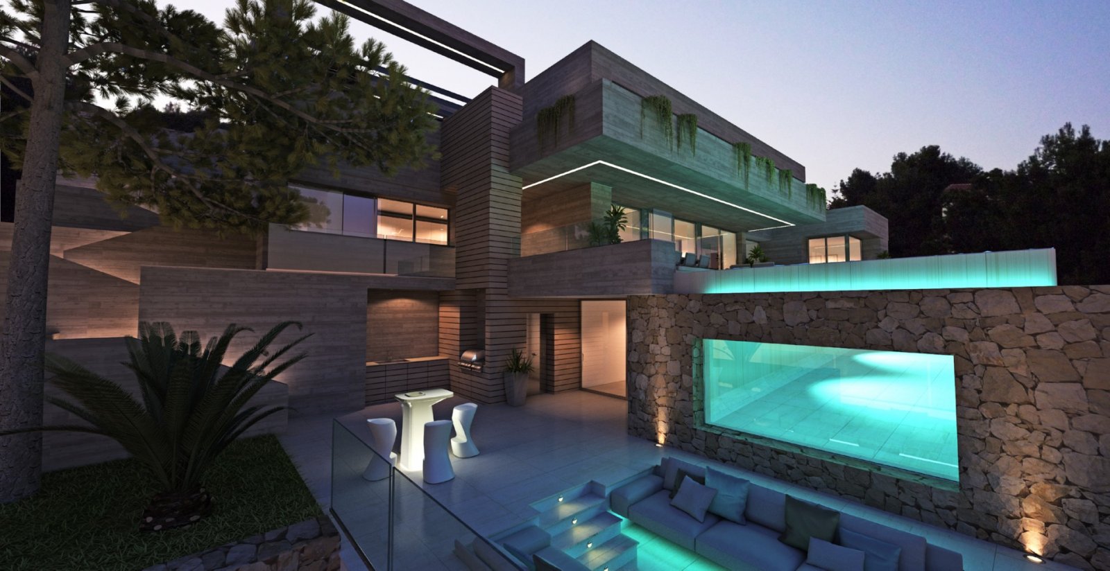  In der exklusiven Gegend von Cumbre del Sol gelegen, bieten diese Villen eine privilegierte Umgebung mit beeindruckendem Meerblick. Mit insgesamt 21 