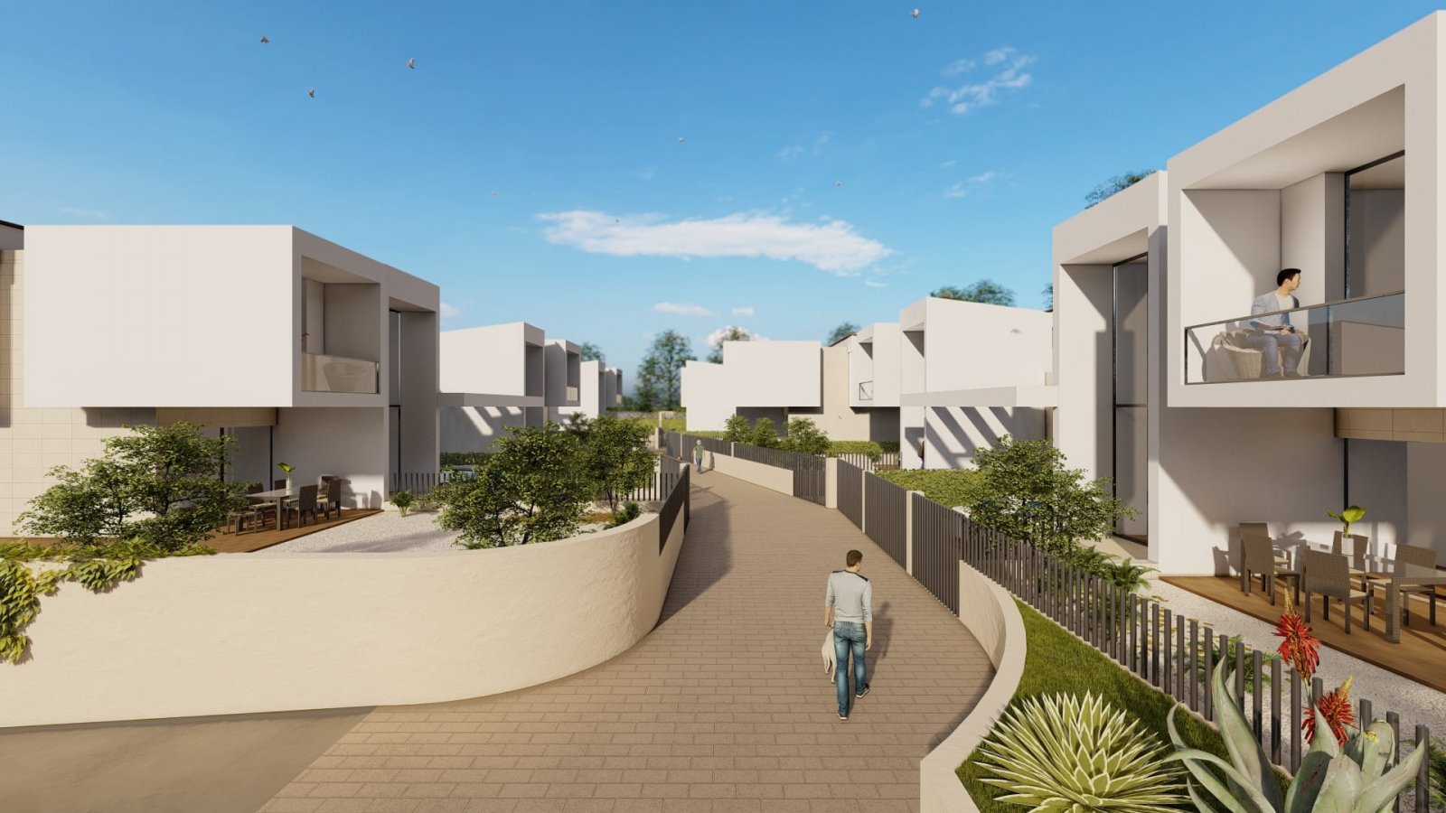 In der charmanten Stadt La Nucia gelegen, bietet diese exklusive Sammlung von 8 freistehenden Häusern eine privilegierte Wohnumgebung. Jede Immobilie