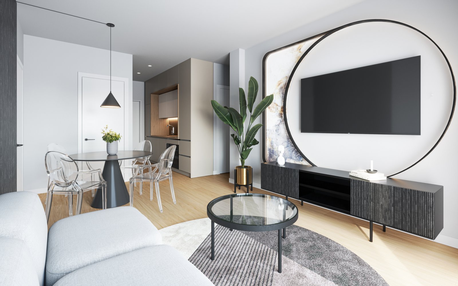  Gelegen in der charmanten Stadt San Miguel de Salinas, bietet diese Wohnanlage eine Auswahl von 85 High-Bungalow und Low-Bungalow Wohnungen. Diese Im