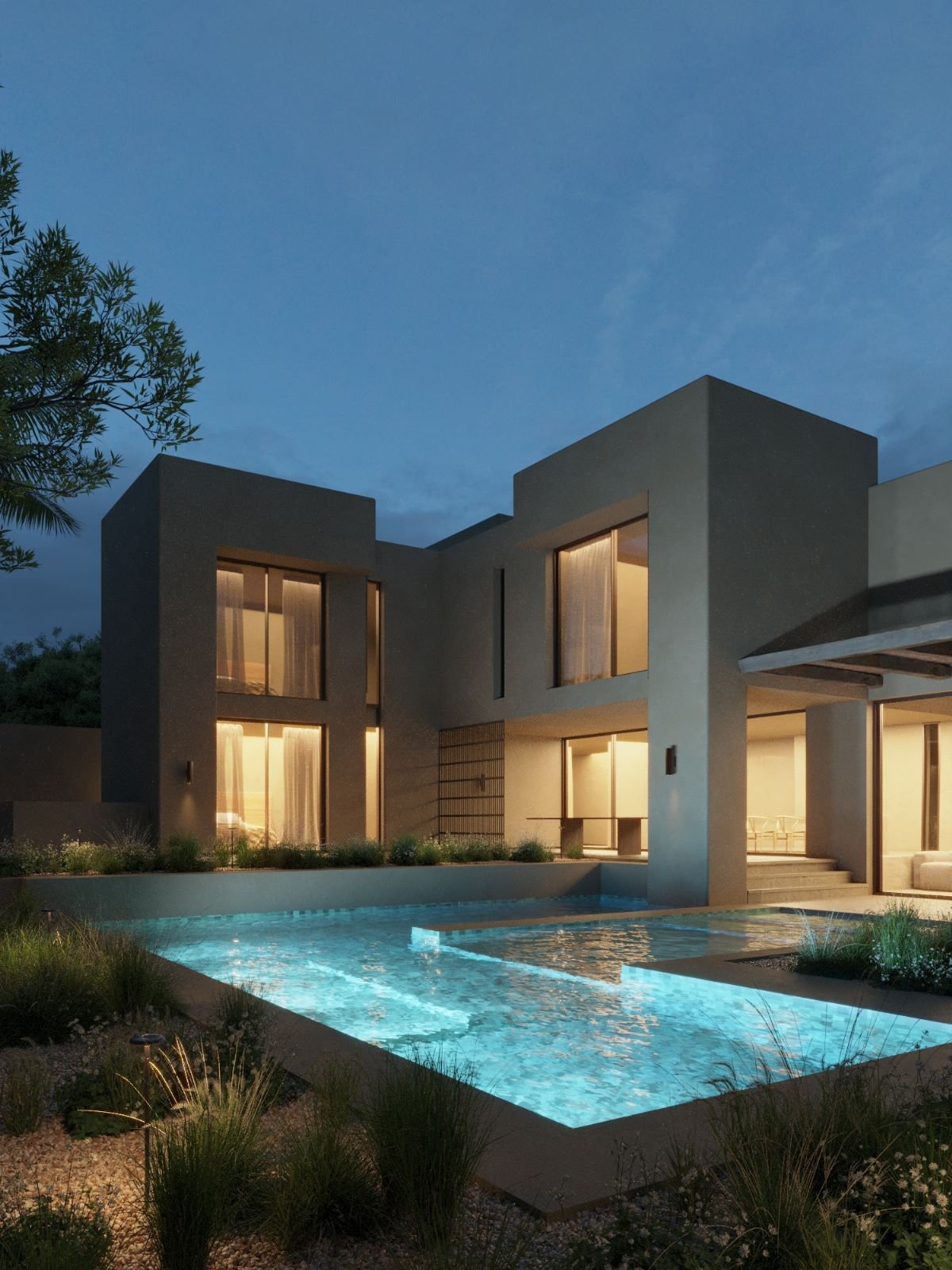  Diese Villa befindet sich in der charmanten Stadt La Nucia und bietet eine privilegierte Umgebung mit Meerblick. Die Immobilie stellt eine exklusive 