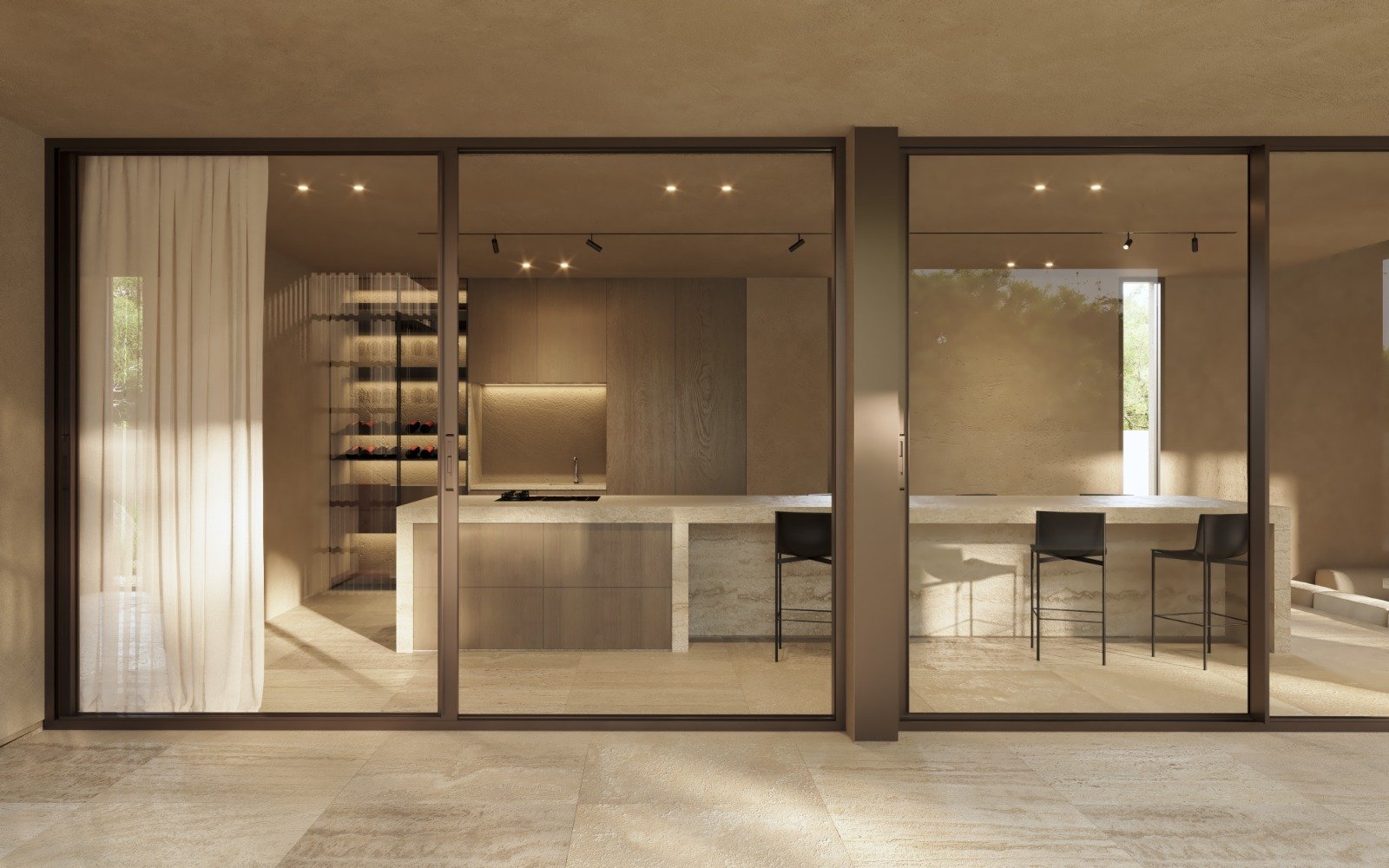  Diese Villa befindet sich in der charmanten Stadt La Nucia und bietet eine privilegierte Umgebung mit Meerblick. Die Immobilie stellt eine exklusive 