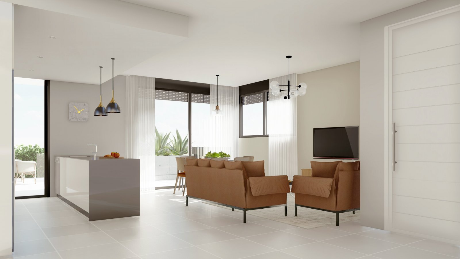  In der charmanten Stadt Polop gelegen, bietet dieser Wohnkomplex 53 freistehende Häuser, die durch ihren beeindruckenden Meerblick hervorstechen. Die