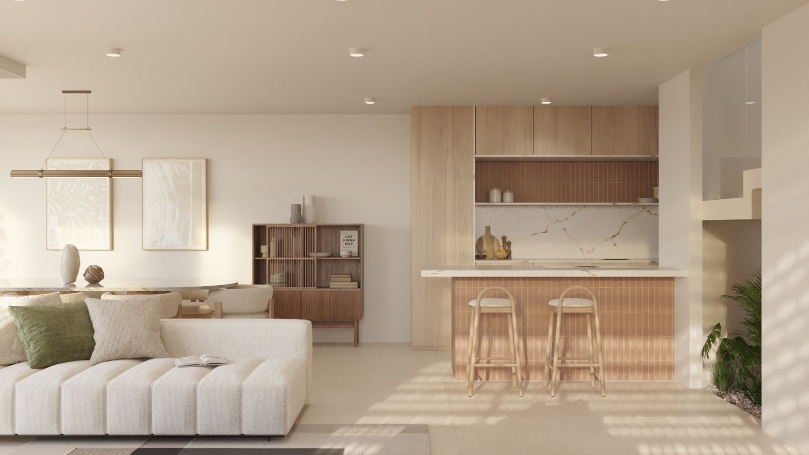  In der charmanten Stadt Cuevas del Almanzora gelegen, bieten diese exklusiven Villen ein einzigartiges Wohnerlebnis in erster Meereslinie. Mit nur dr