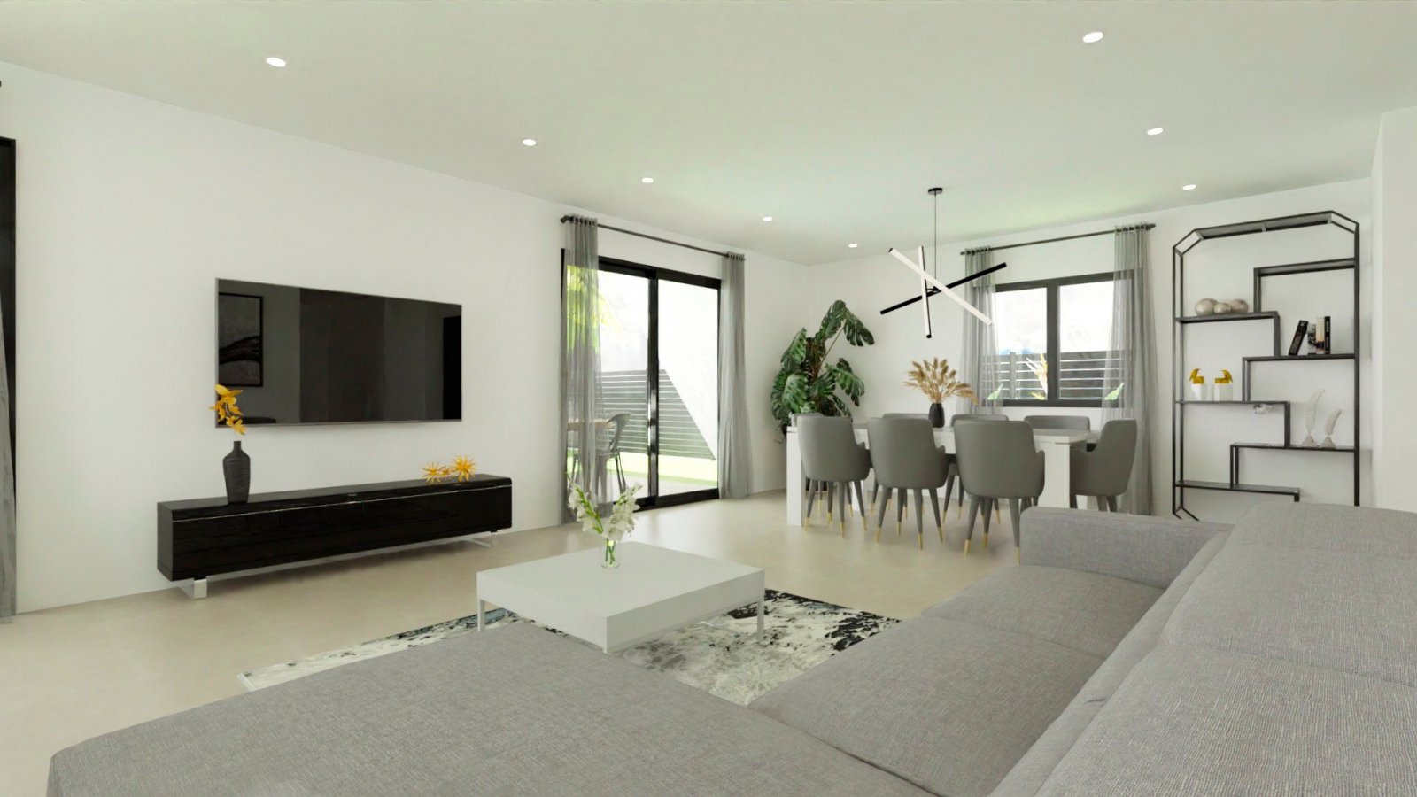  Diese exklusive Sammlung von 24 freistehenden Häusern befindet sich in der charmanten Gemeinde Monforte del Cid und bietet eine ideale Umgebung für d