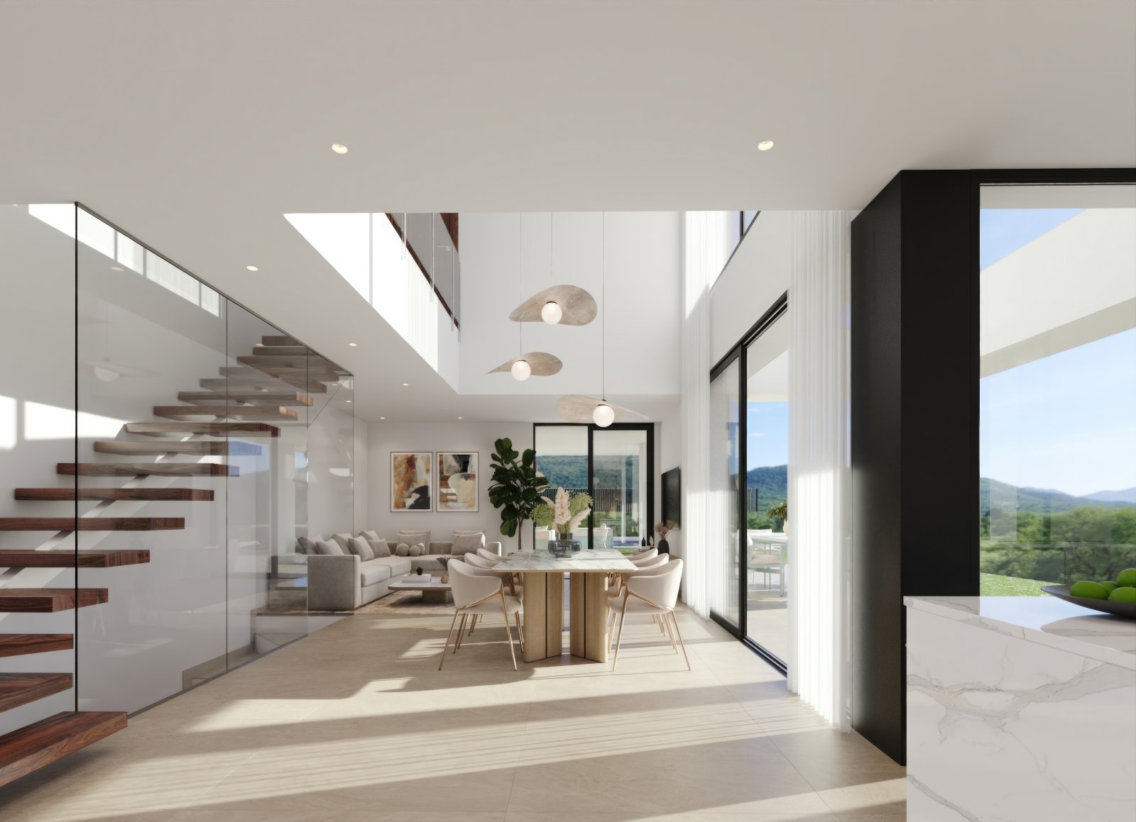  In der charmanten Stadt Finestrat gelegen, bieten diese Immobilien eine exklusive und ruhige Umgebung. Die Wohnanlage besteht aus vier Häusern, die j