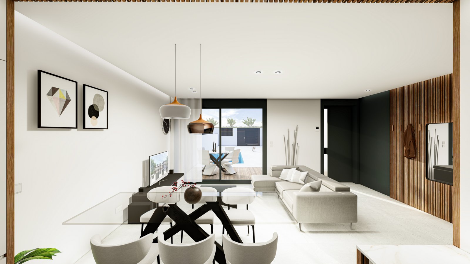 In der charmanten Umgebung von Pilar de la Horadada gelegen, bieten diese Reihenhäuser eine perfekte Kombination aus Komfort und Funktionalität. Mit