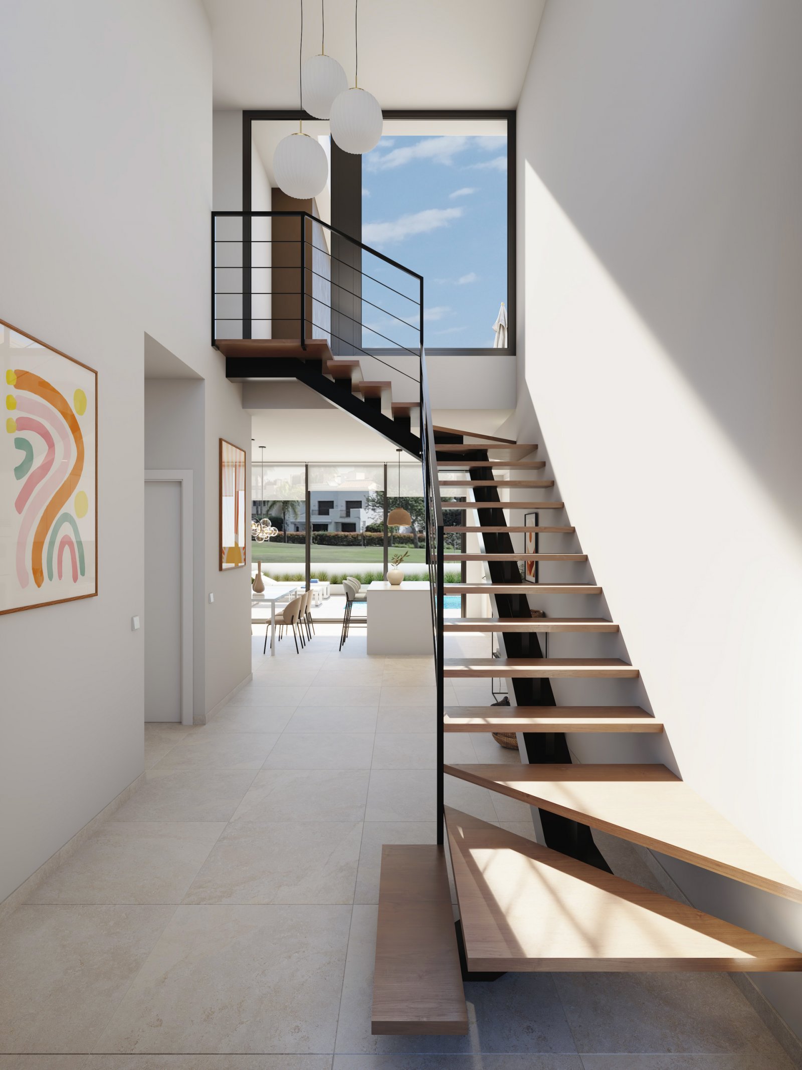 In der charmanten Stadt San Javier gelegen, bietet diese exklusive Sammlung von Reihenhäusern einen modernen und komfortablen Lebensstil. Mit insgesa