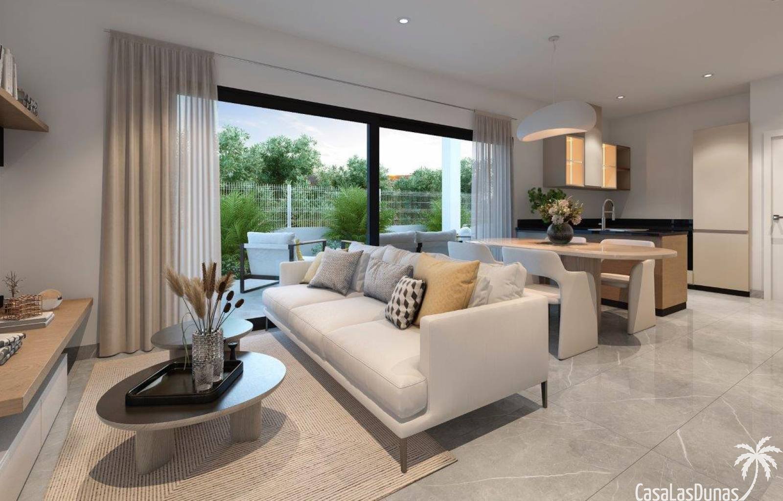 Nicht weit von den Sandstränden von La Marina - El Pinet entfernt finden wir diese schönen Einfamilienhäuser. Sie sind auf Grundstücken zwischen 217