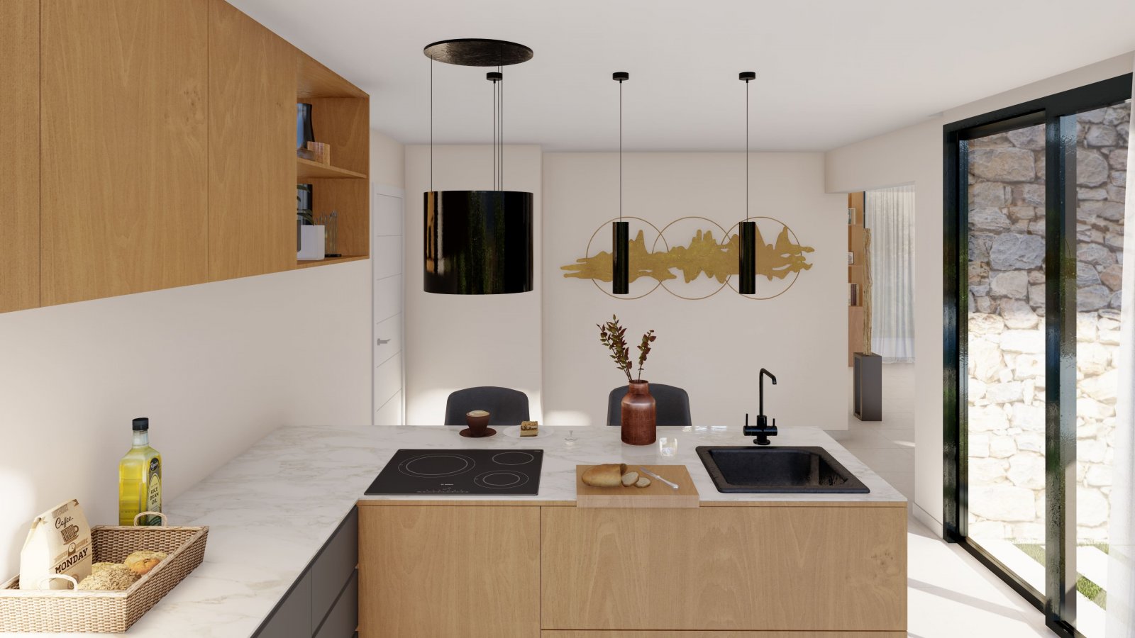  In der charmanten Stadt Yecla gelegen, besteht dieses exklusive Immobilienangebot aus drei unabhängigen Immobilien. Diese Wohnhäuser sind für diejeni