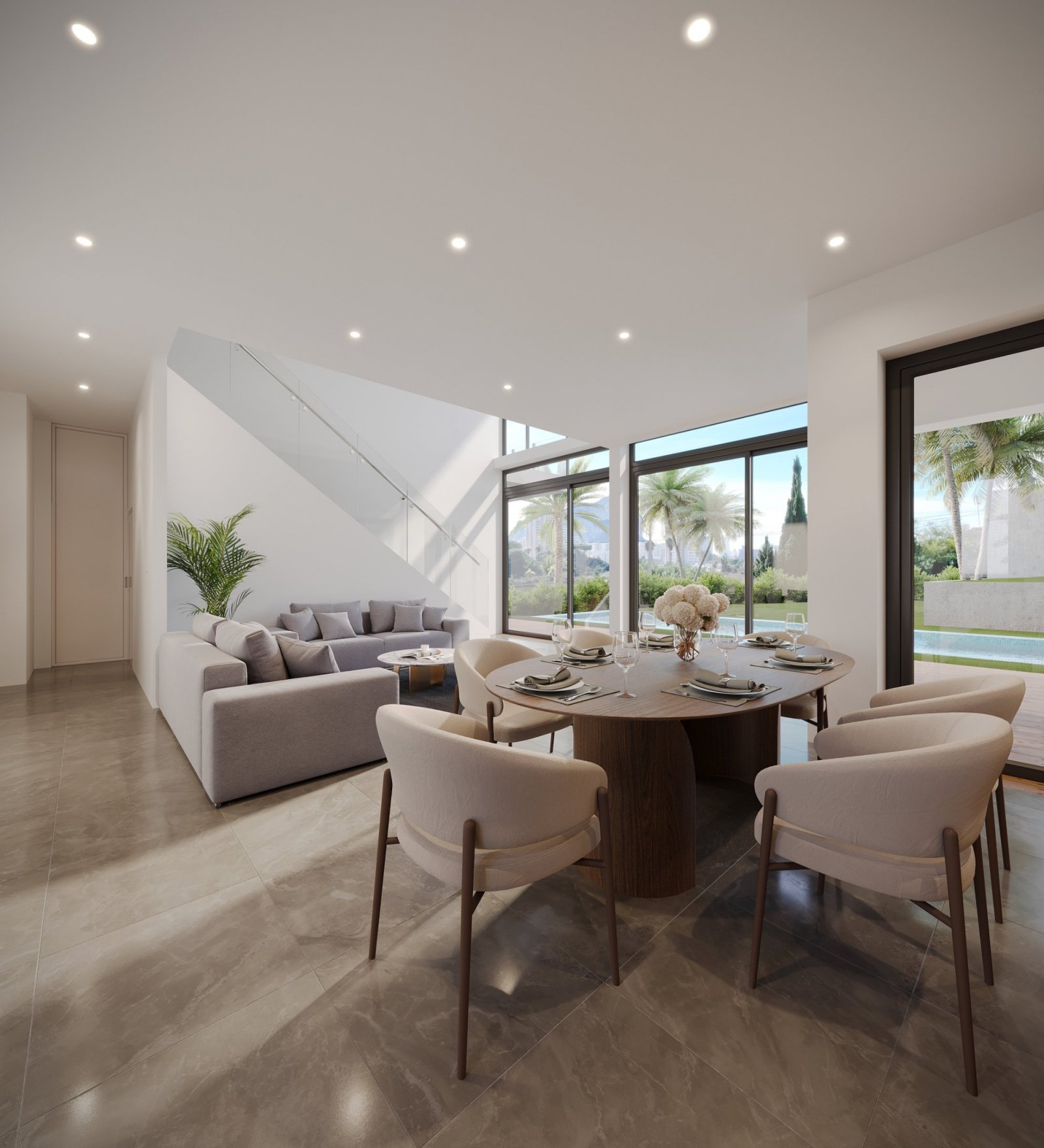 In der charmanten Stadt Calpe gelegen, bietet dieses exklusive Immobilienangebot unabhängige Häuser, die durch ihren beeindruckenden Blick auf die Be