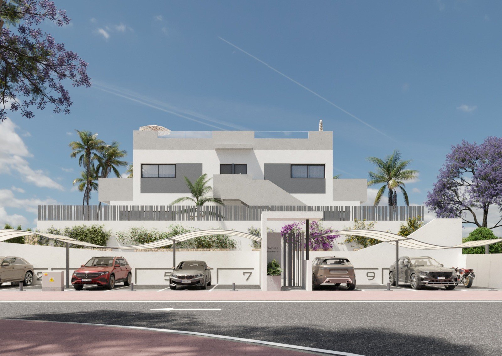 Torrevieja:  Diese exklusive Sammlung von 10 Bungalows befindet sich in der charmanten Stadt Torrevieja und bietet eine perfekte Kombination aus Komfort und Stil. 