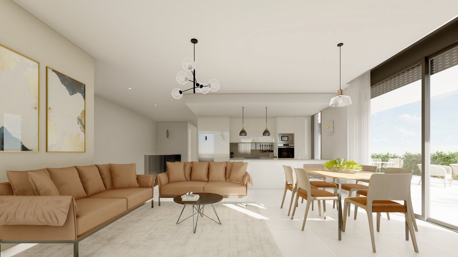  In der charmanten Stadt Polop gelegen, bietet dieser Wohnkomplex 53 freistehende Häuser, die durch ihren beeindruckenden Meerblick hervorstechen. Die