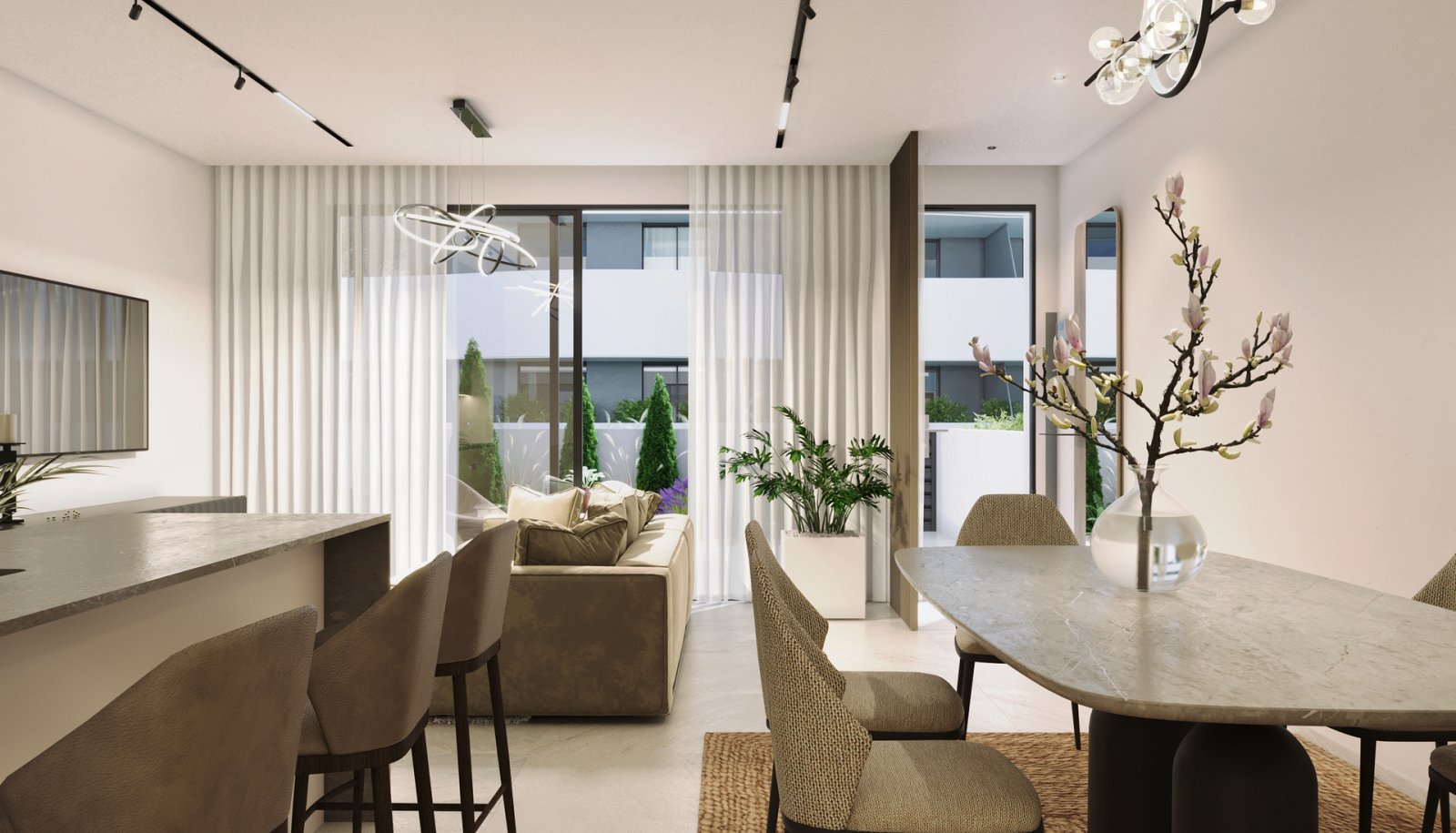  In der charmanten Stadt Guardamar del Segura gelegen, bieten diese Reihenhäuser eine ideale Wohnmöglichkeit für diejenigen, die ein Zuhause in einer 