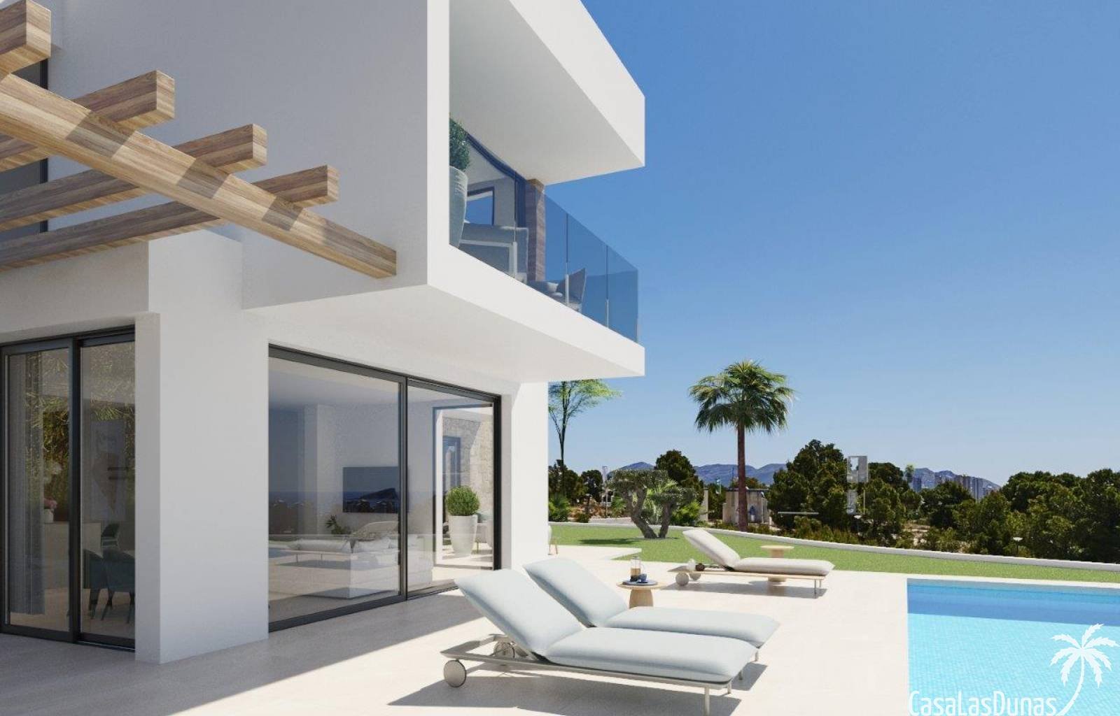  Diese wunderschöne Luxusvilla liegt in Benidorm, nur wenige Schritte vom Strand und einem Naturpark entfernt, wo Sie den außergewöhnlichen Meerblick 